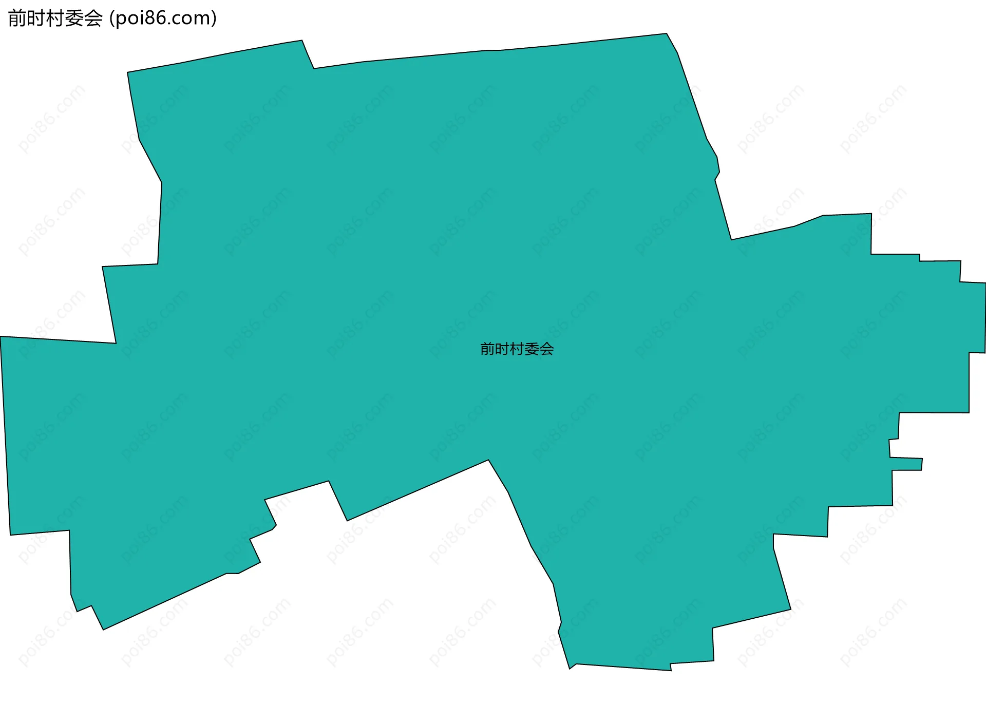 前时村委会边界地图