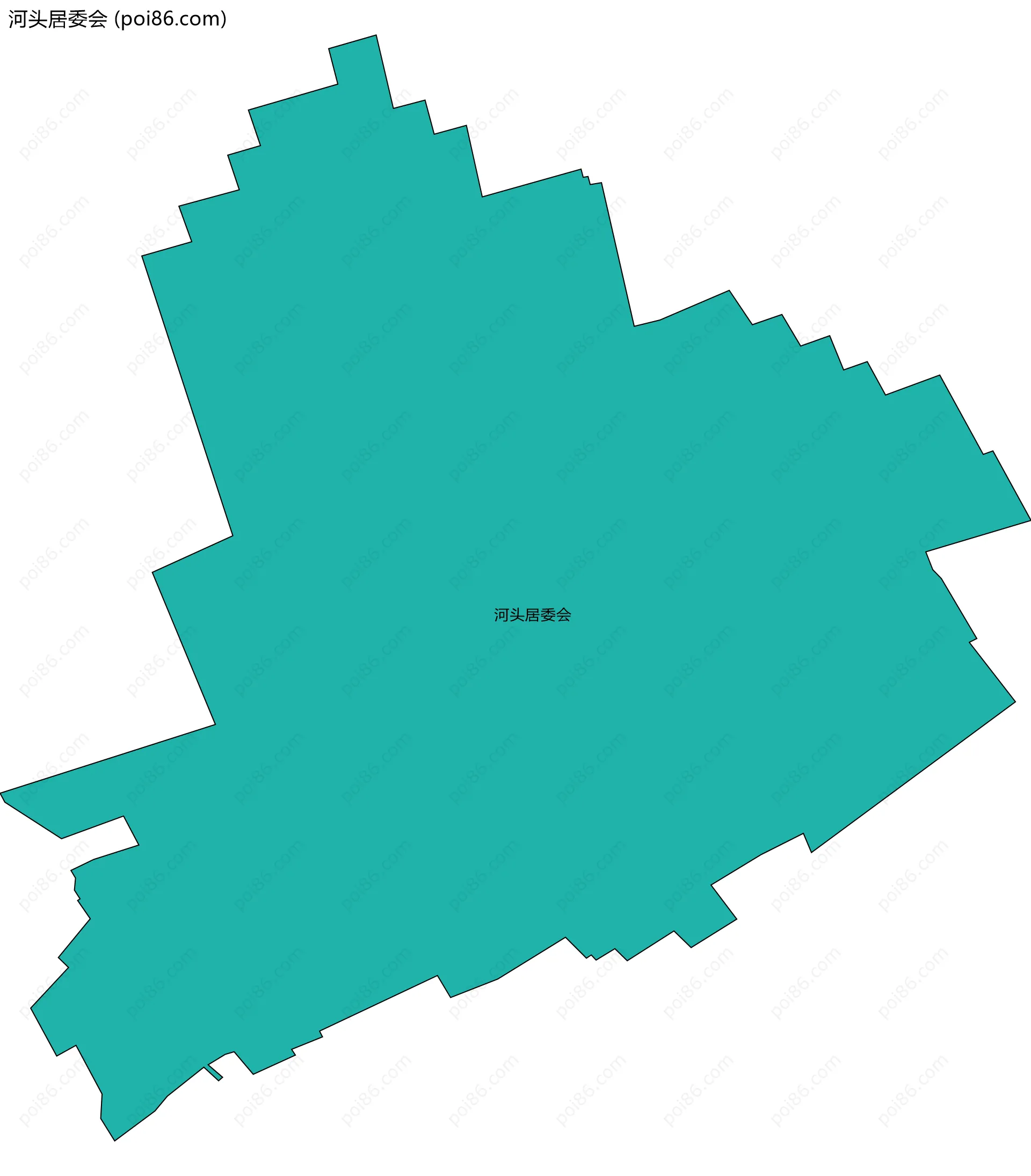 河头居委会边界地图