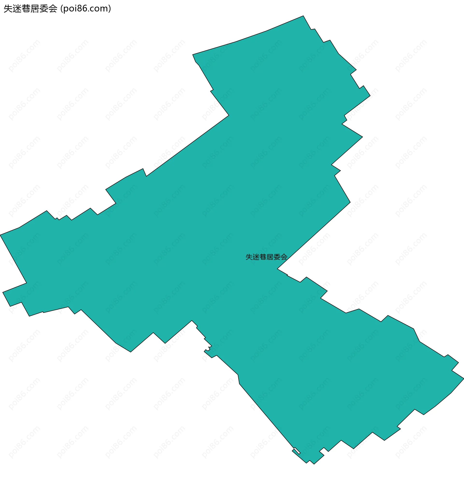 失迷巷居委会边界地图