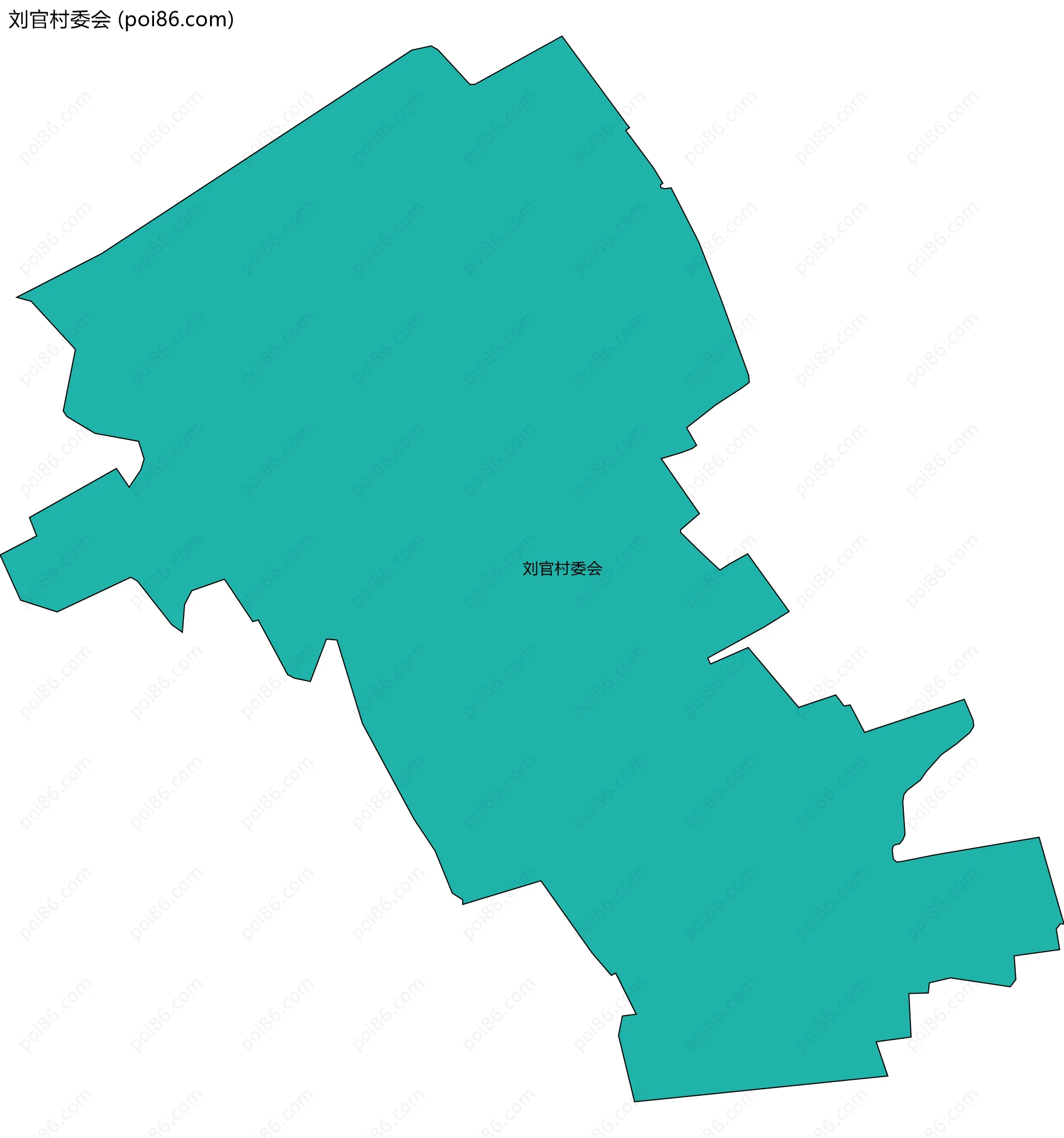 刘官村委会边界地图