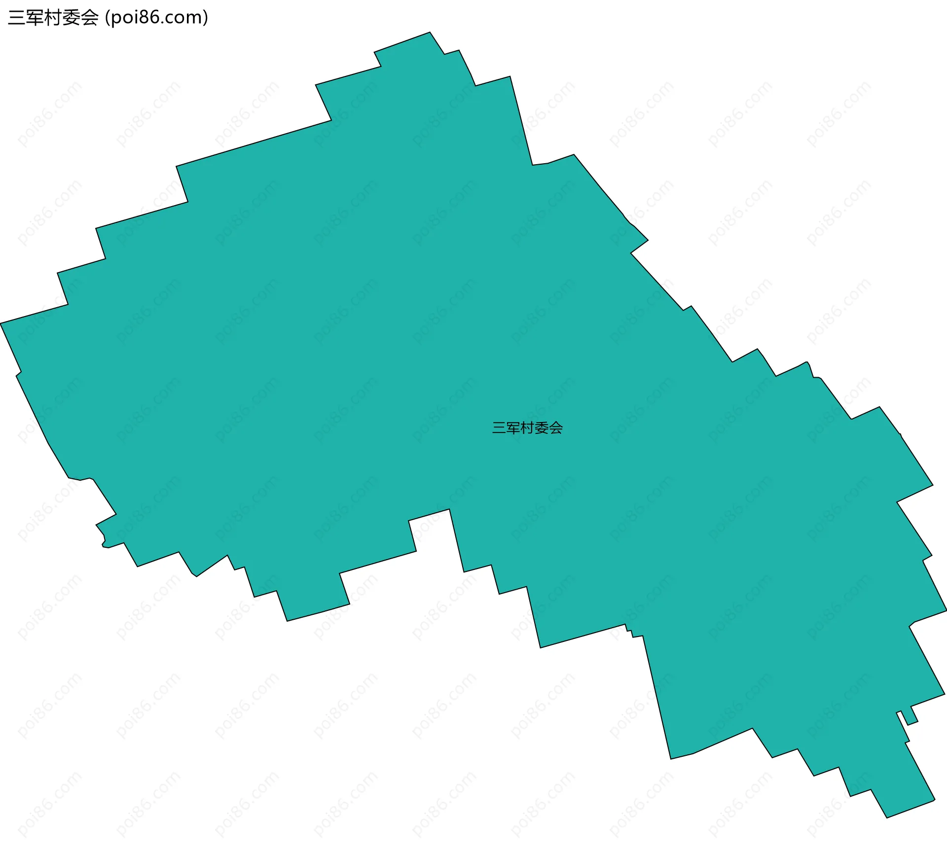 三军村委会边界地图