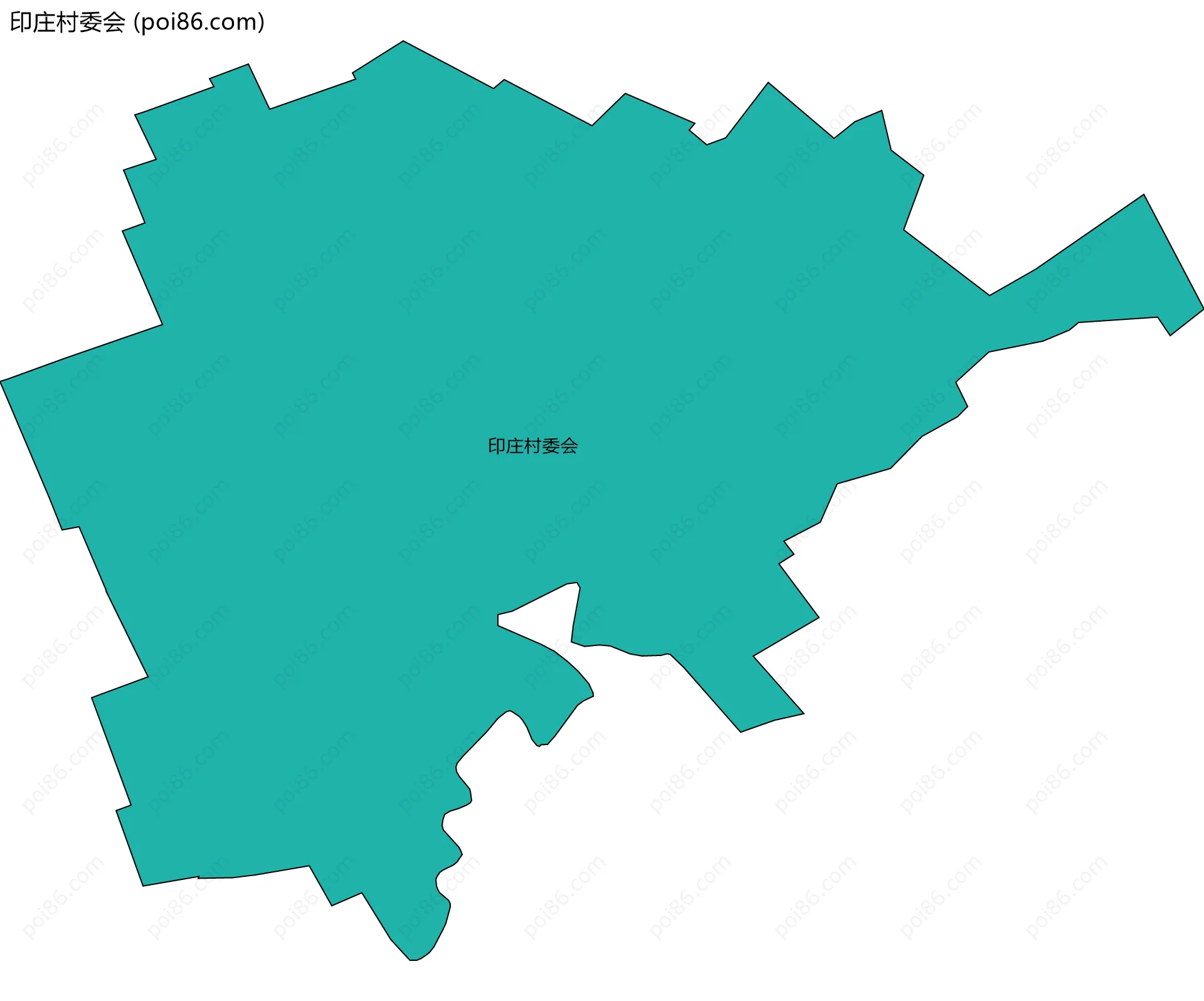 印庄村委会边界地图