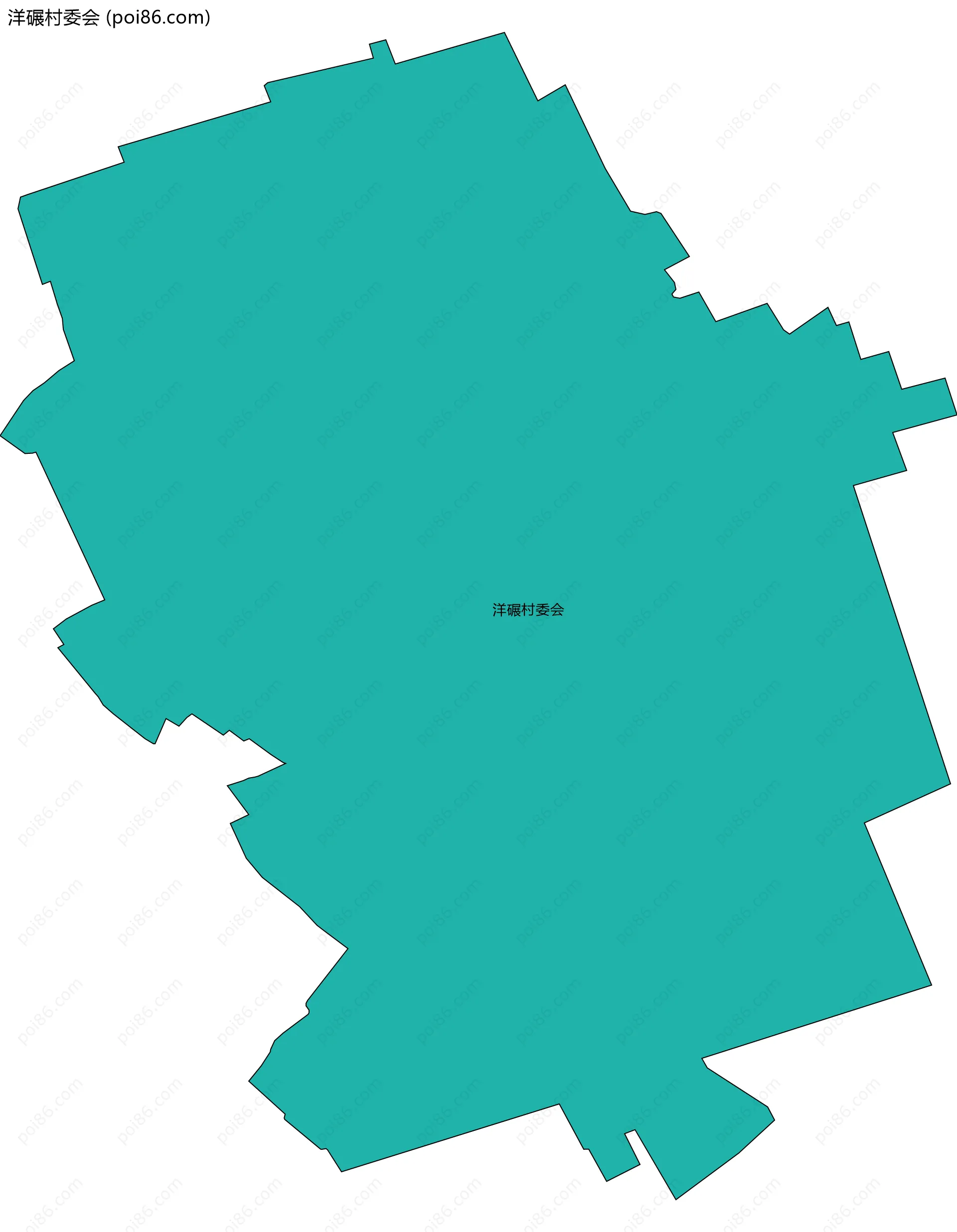 洋碾村委会边界地图