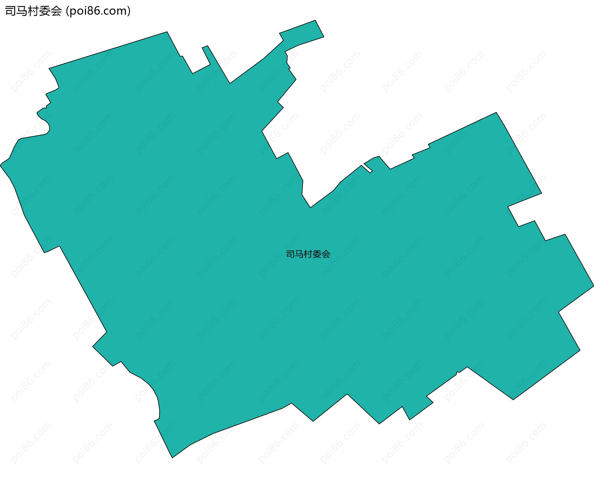 司马村委会边界地图