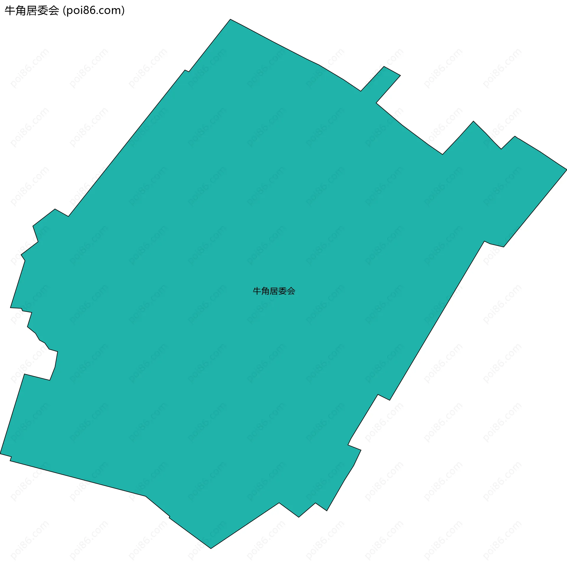 牛角居委会边界地图