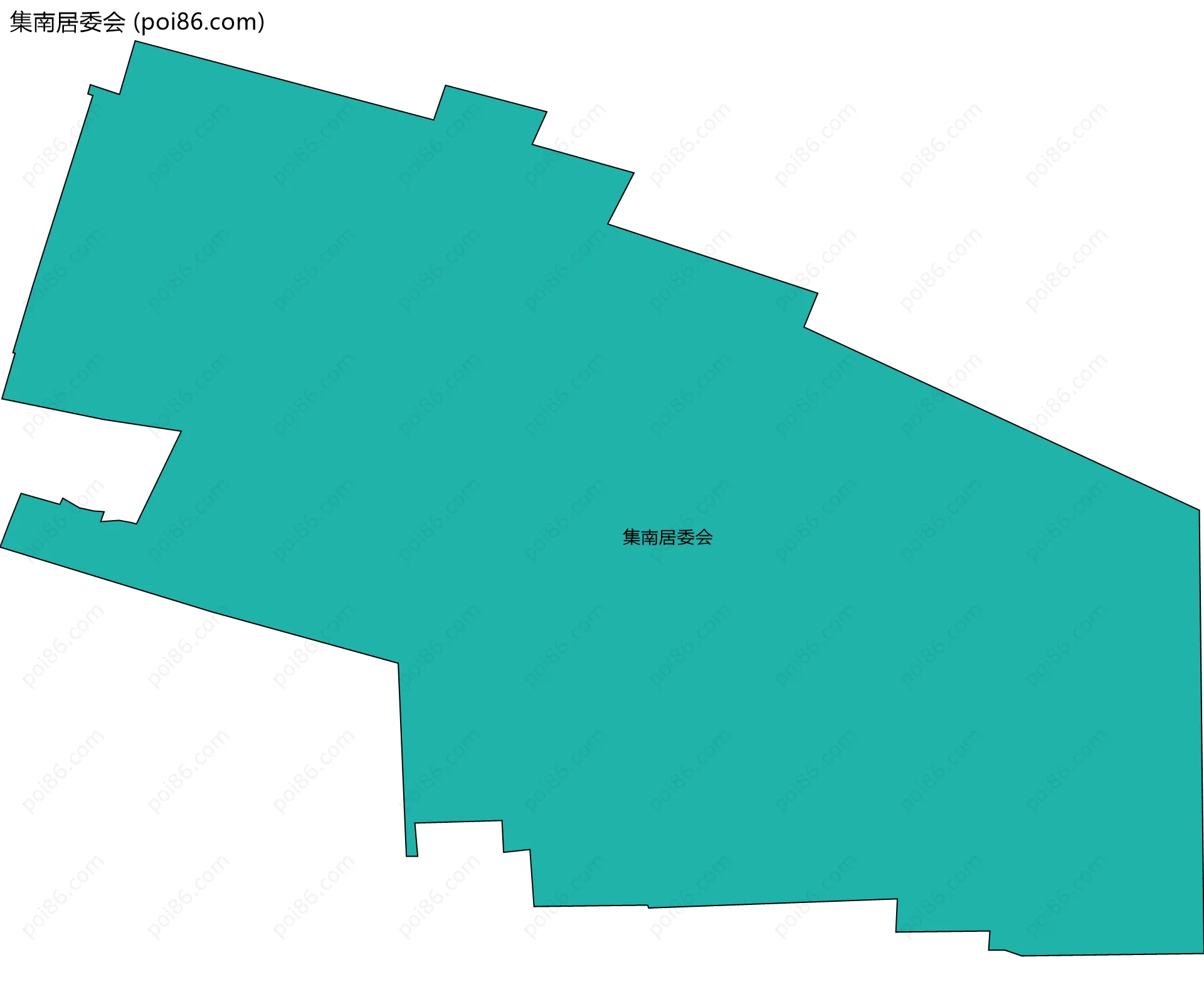 集南居委会边界地图