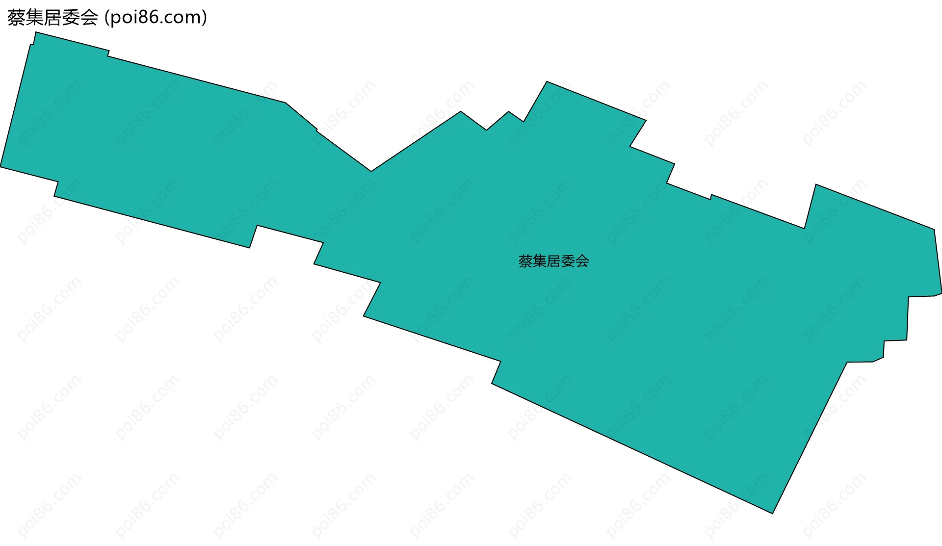 蔡集居委会边界地图