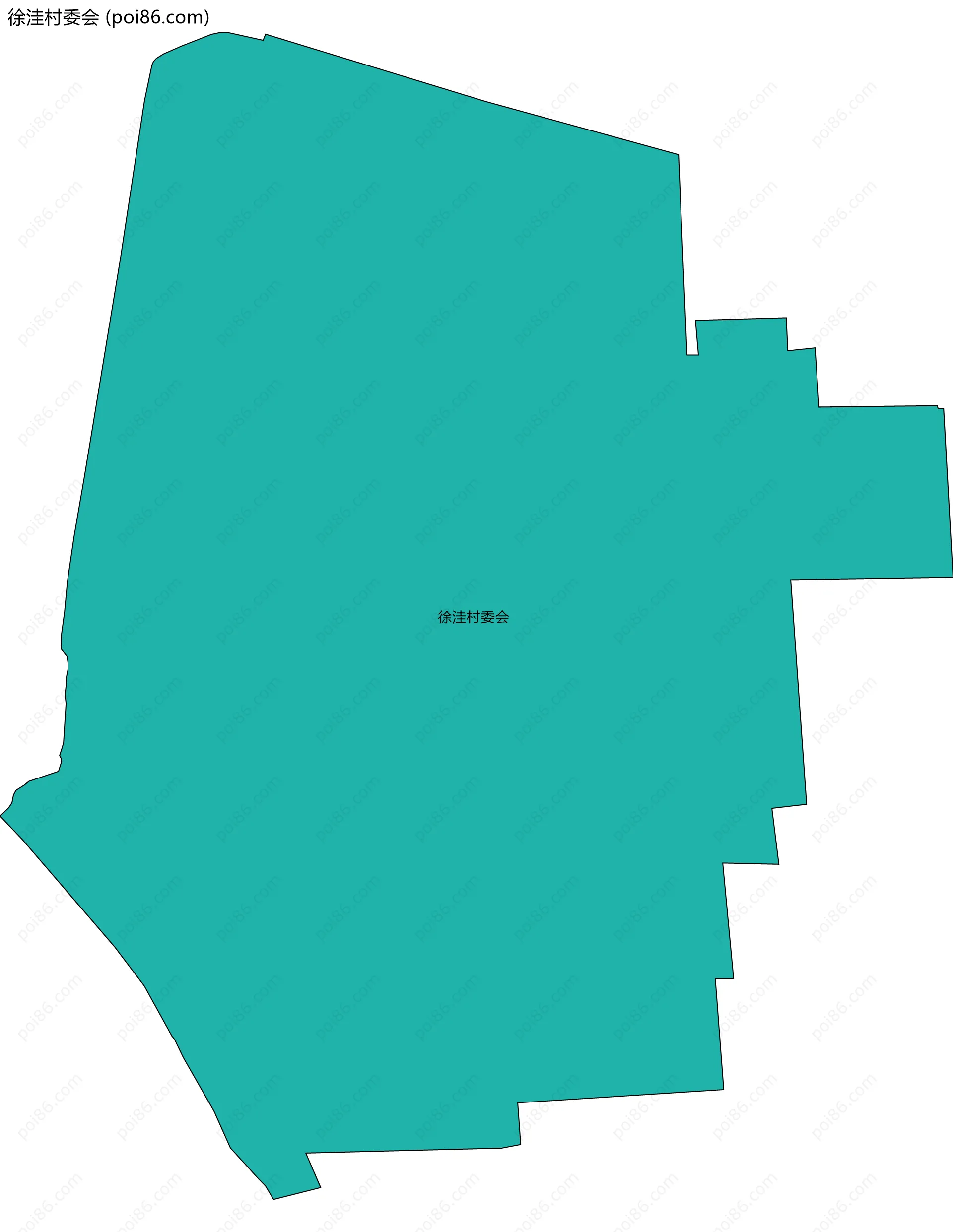 徐洼村委会边界地图