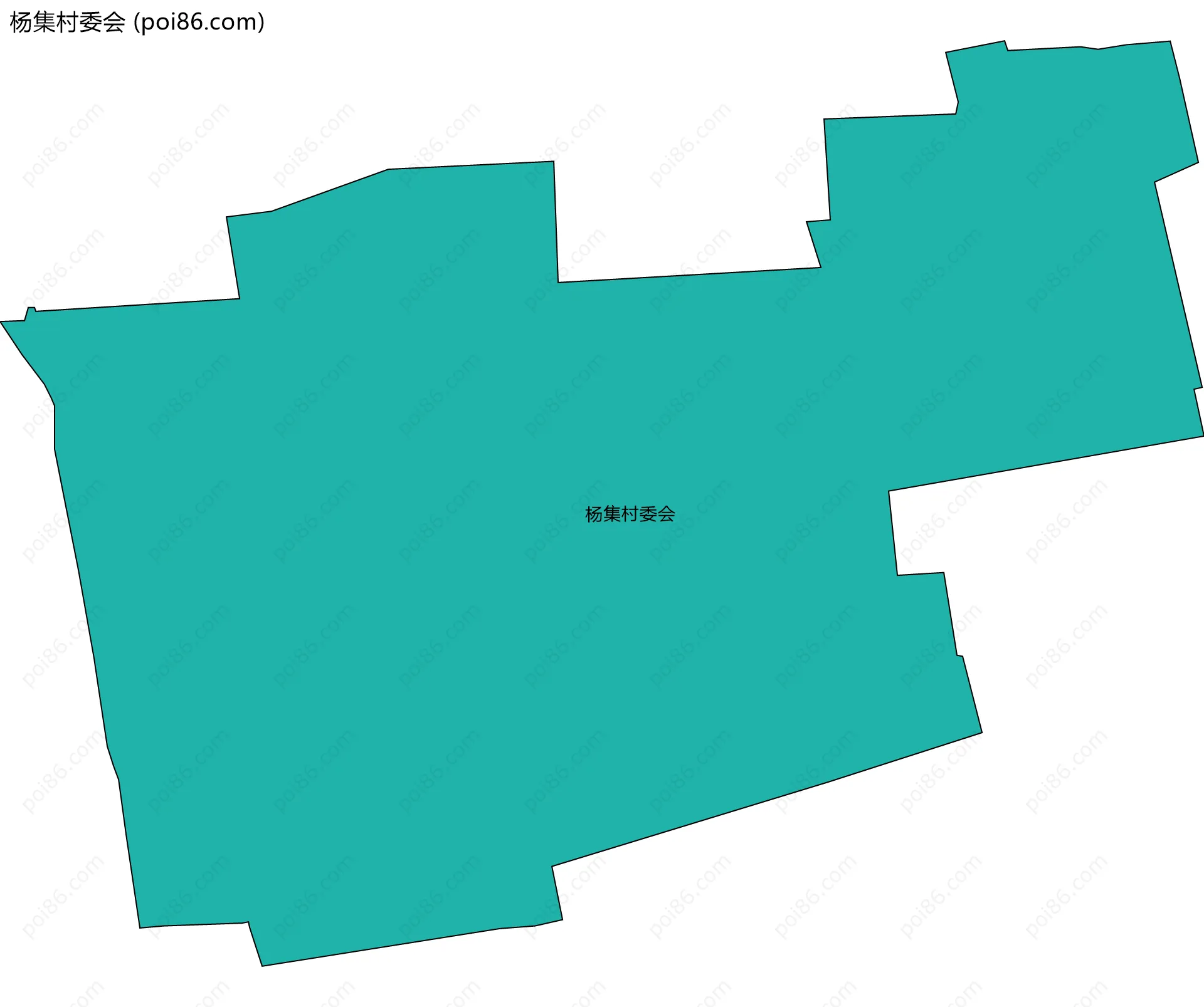 杨集村委会边界地图