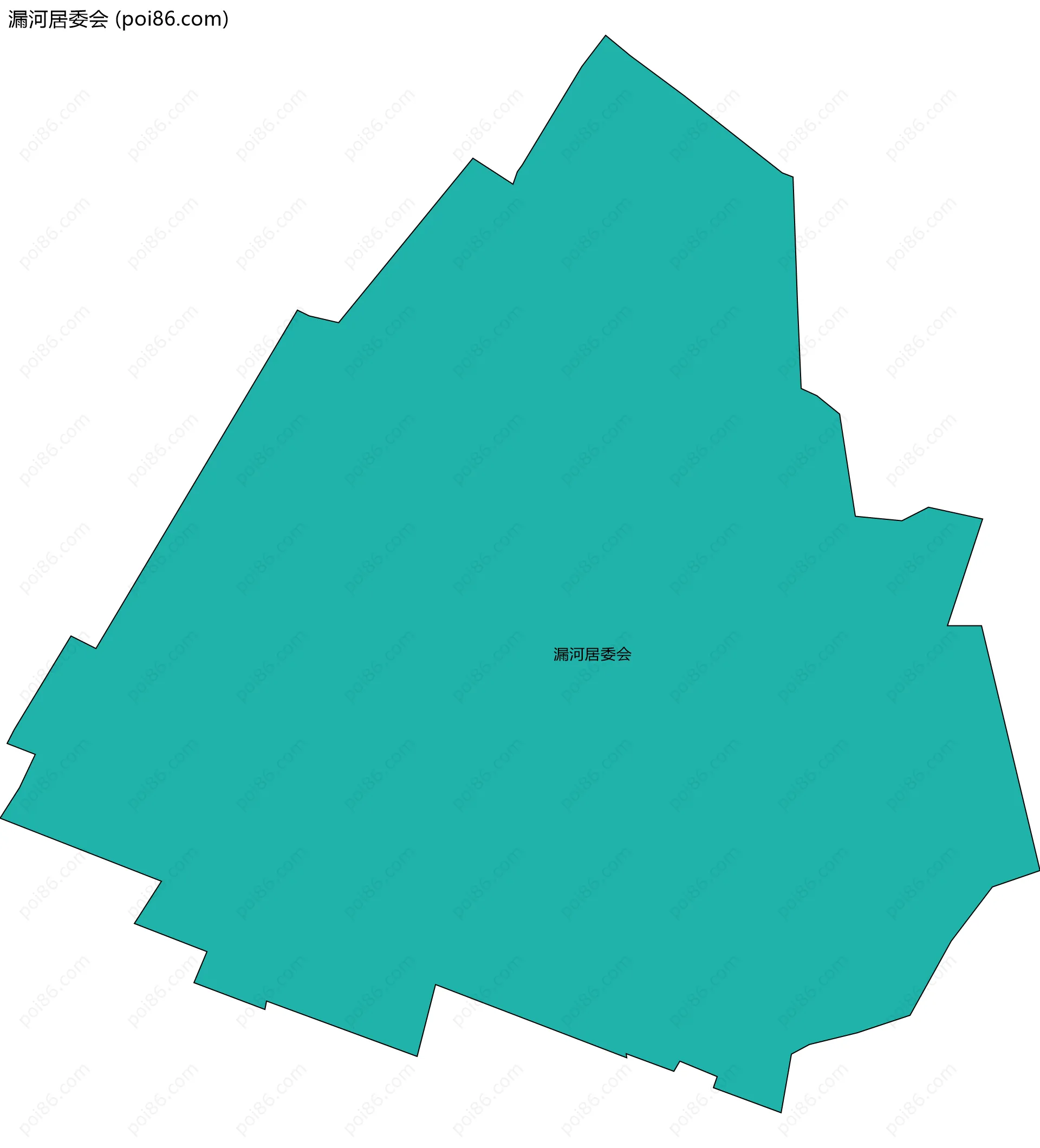 漏河居委会边界地图