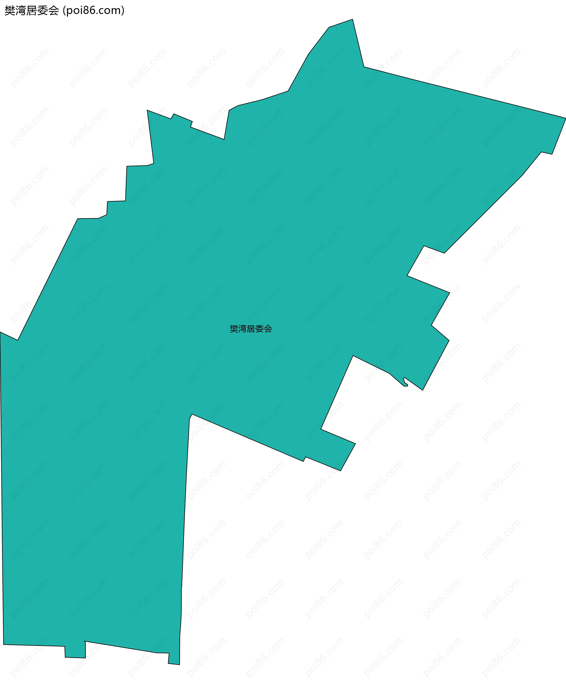 樊湾居委会边界地图