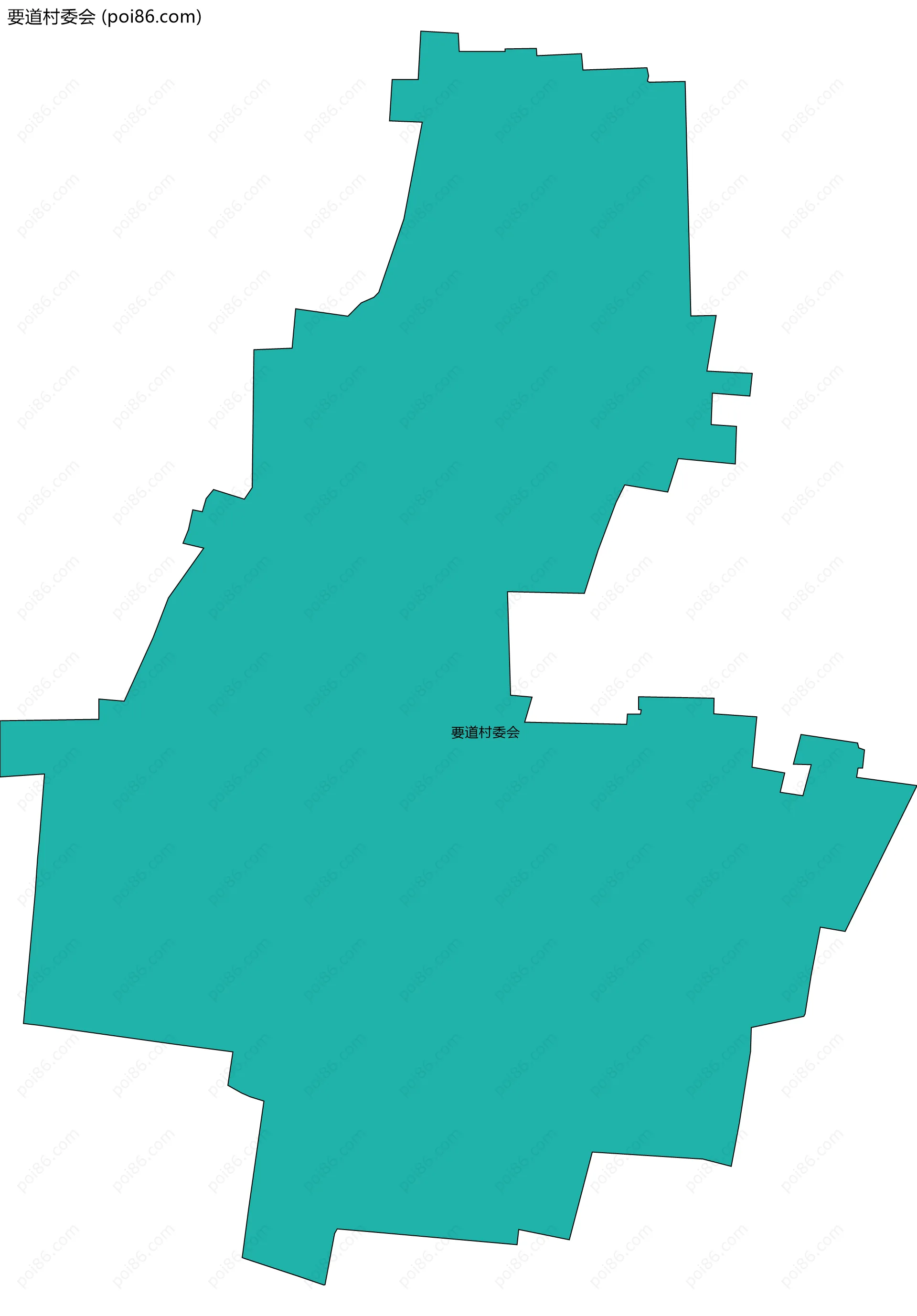 要道村委会边界地图