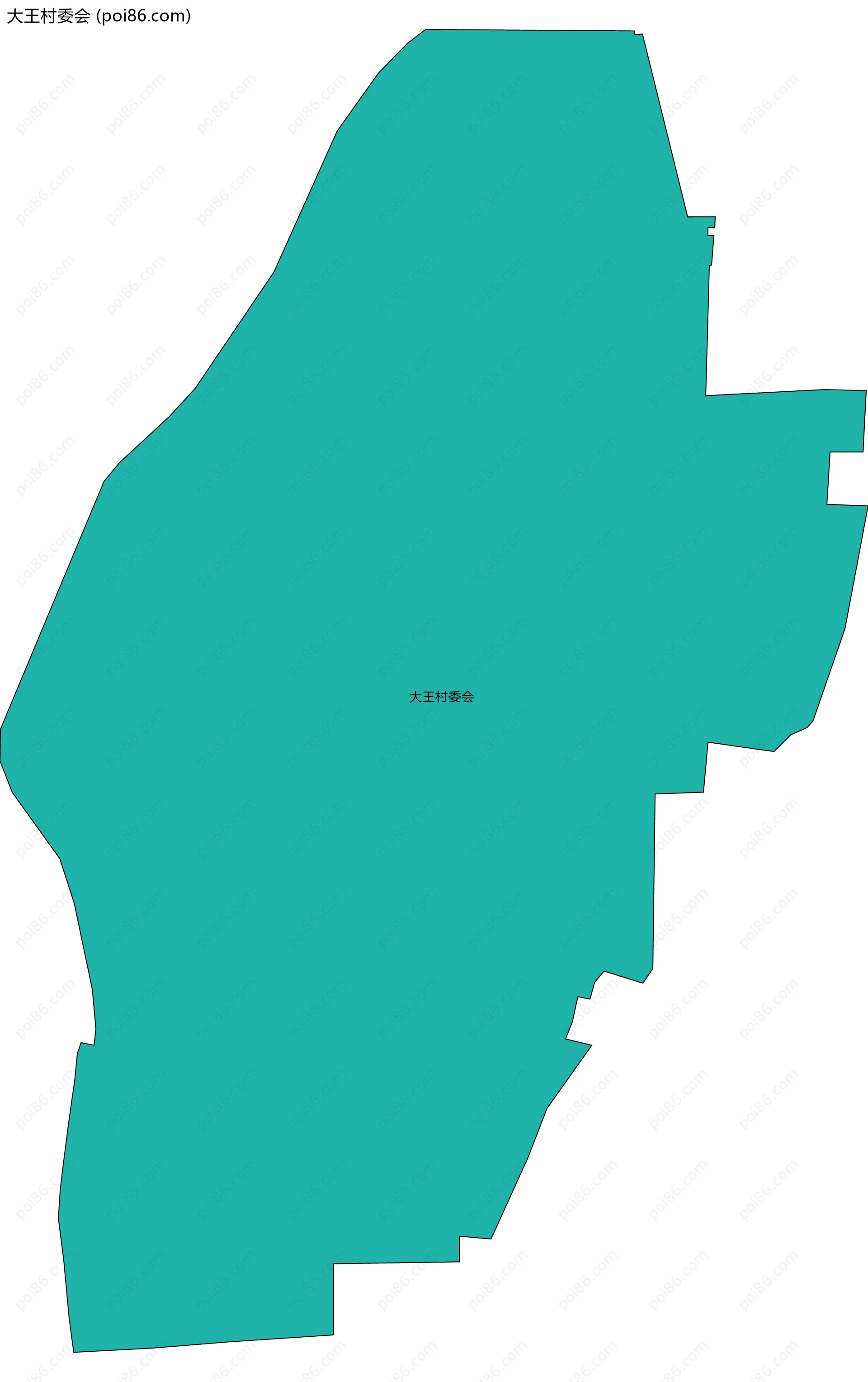 大王村委会边界地图