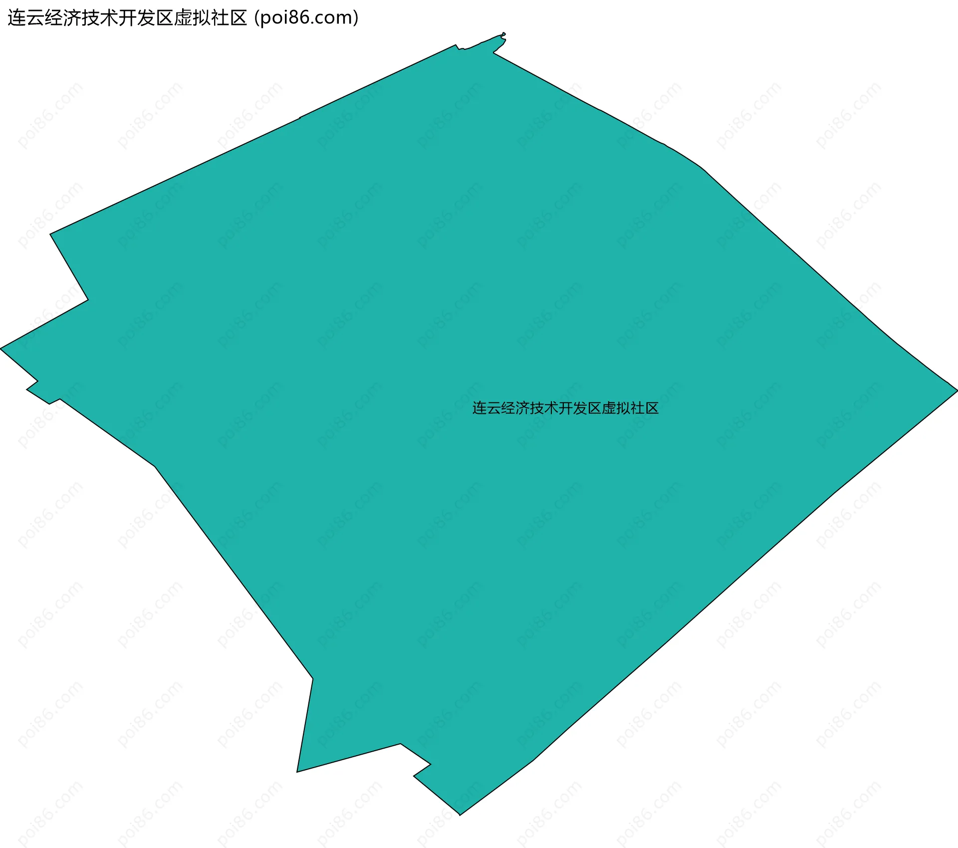 连云经济技术开发区虚拟社区边界地图