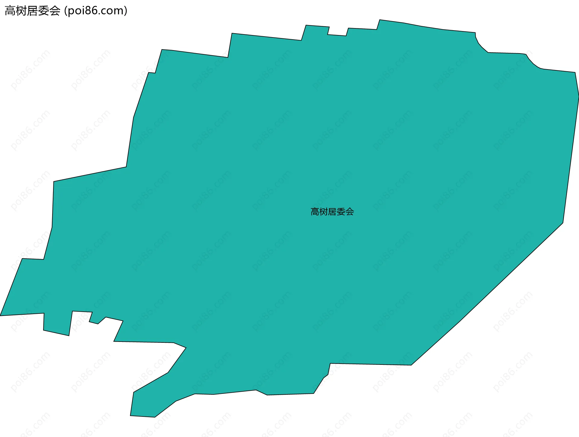 高树居委会边界地图