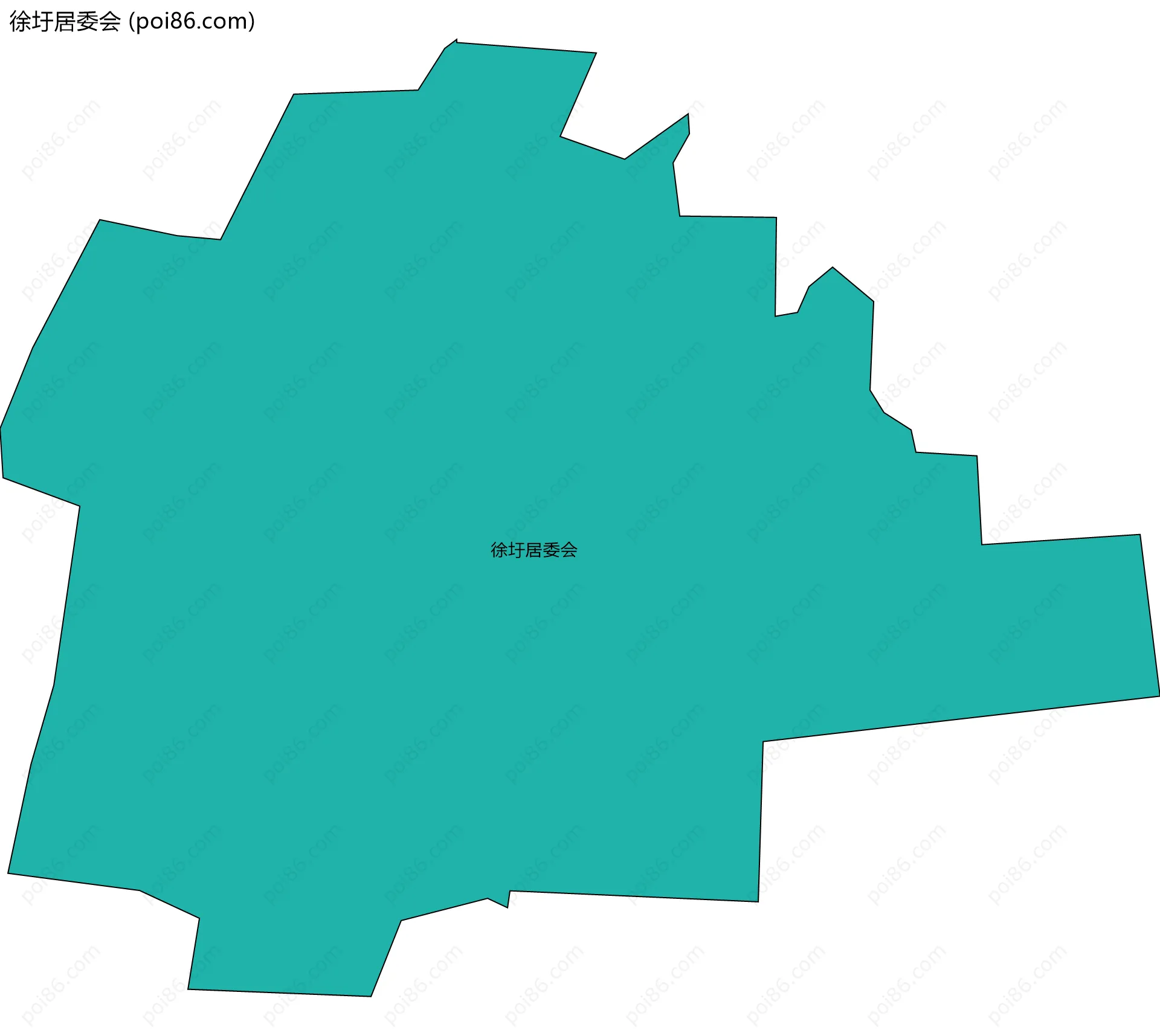 徐圩居委会边界地图