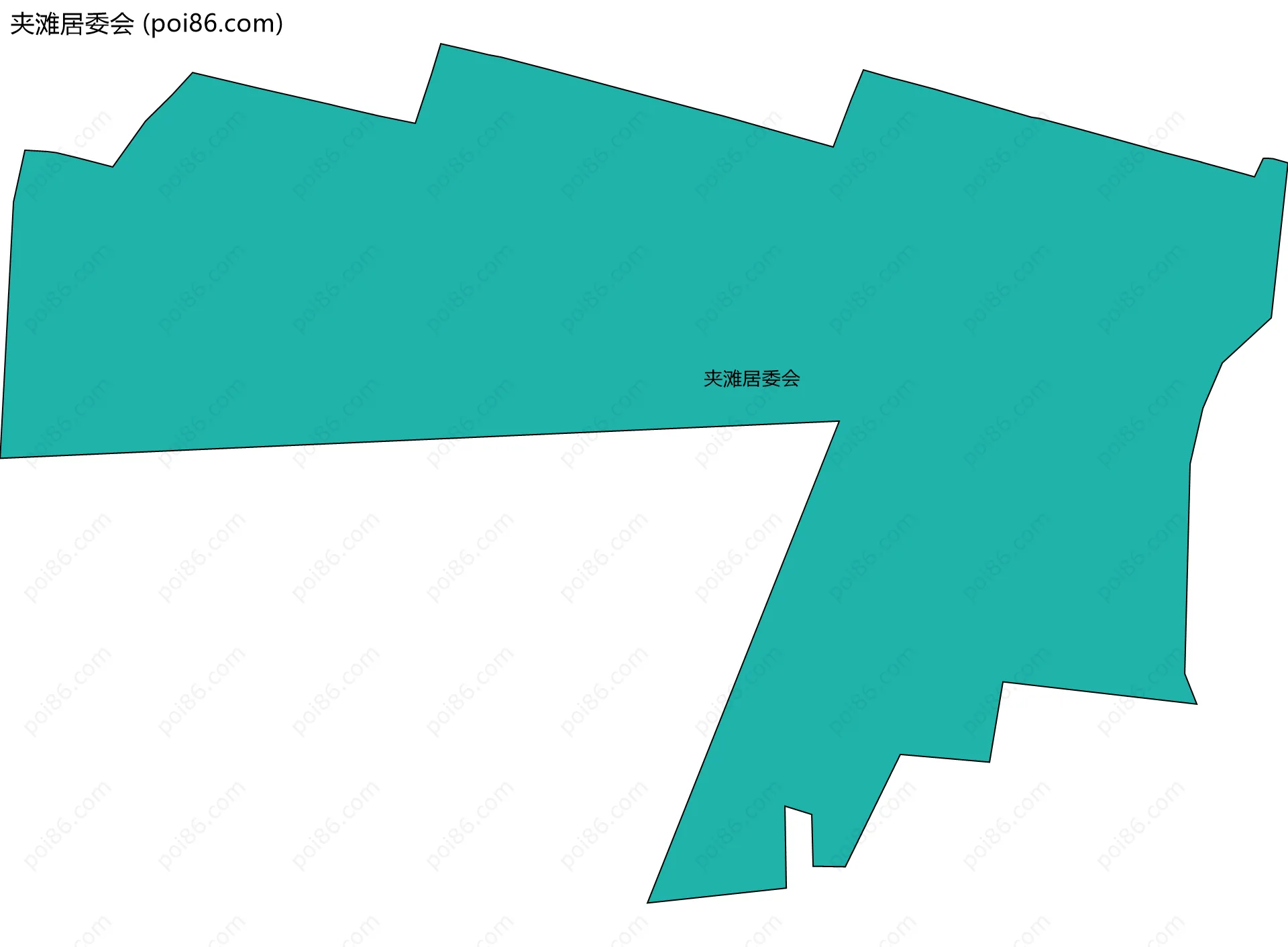 夹滩居委会边界地图