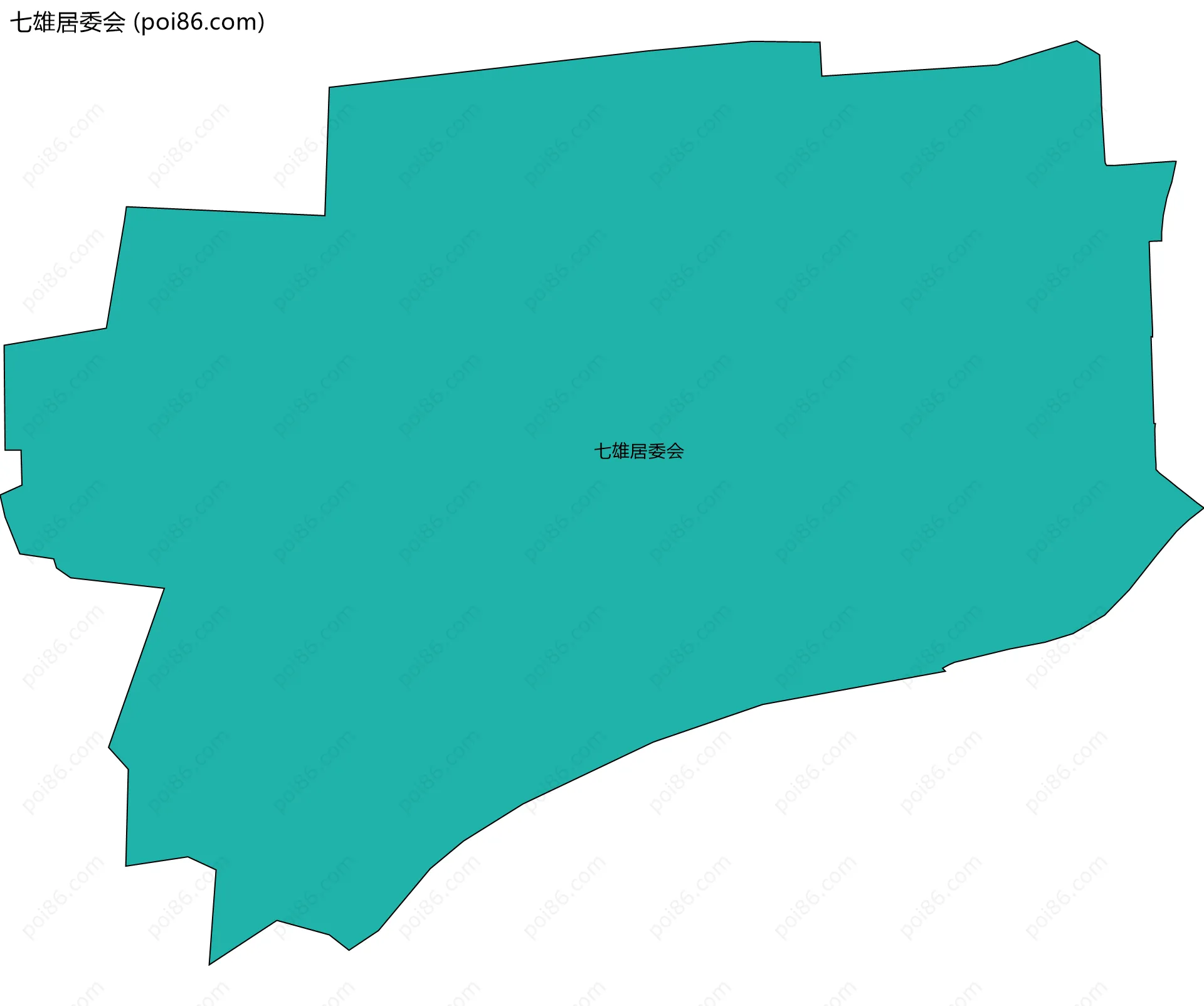 七雄居委会边界地图