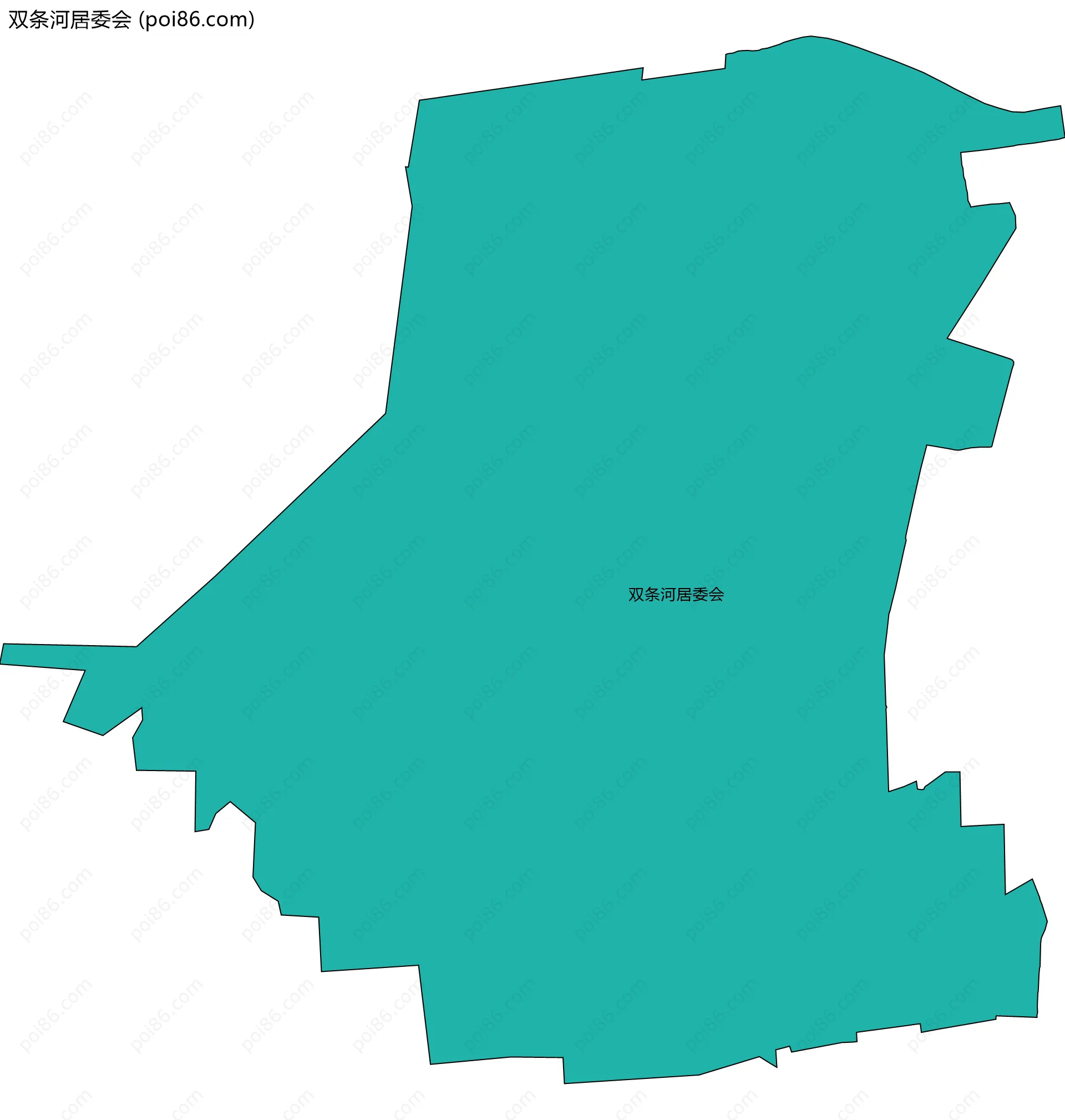 双条河居委会边界地图