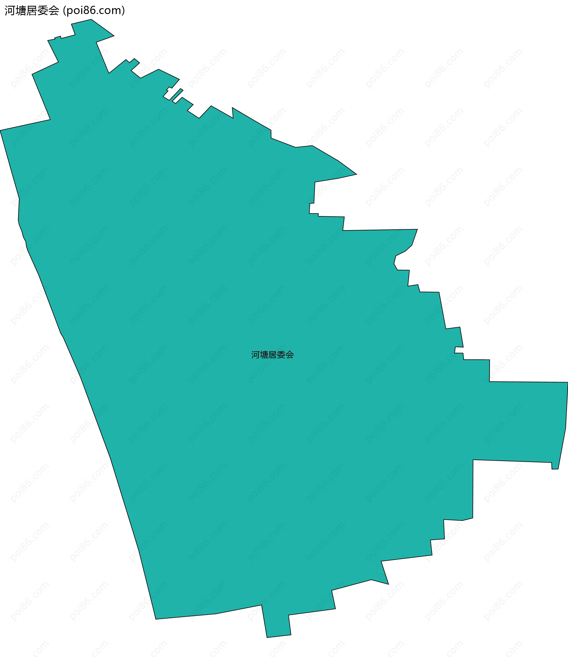 河塘居委会边界地图