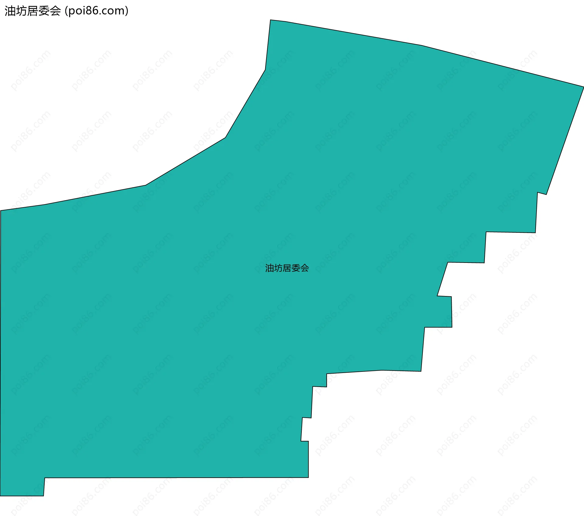 油坊居委会边界地图