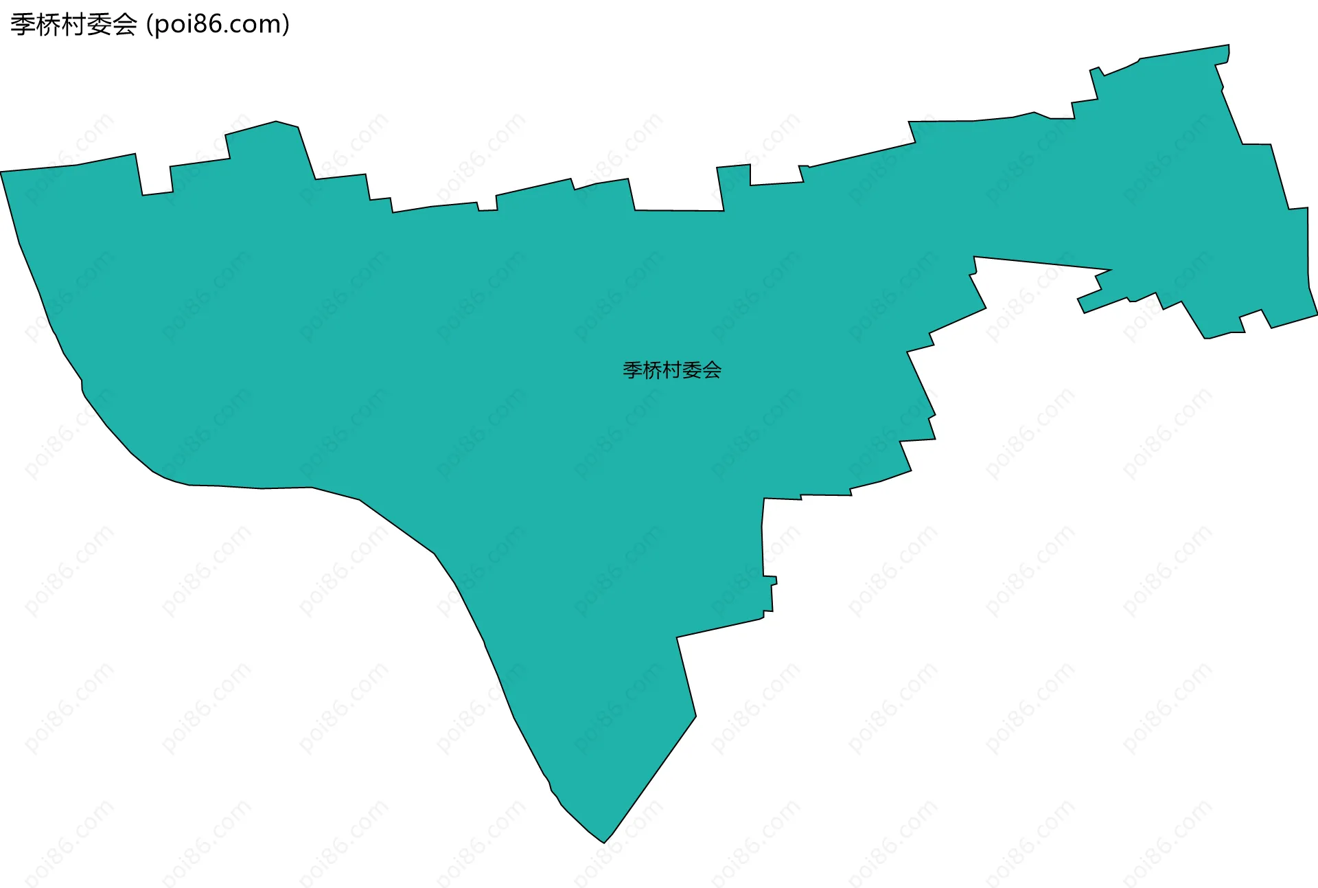 季桥村委会边界地图