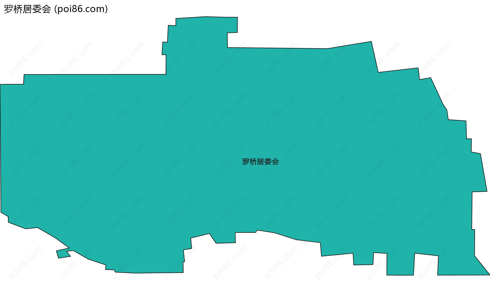 罗桥居委会边界地图