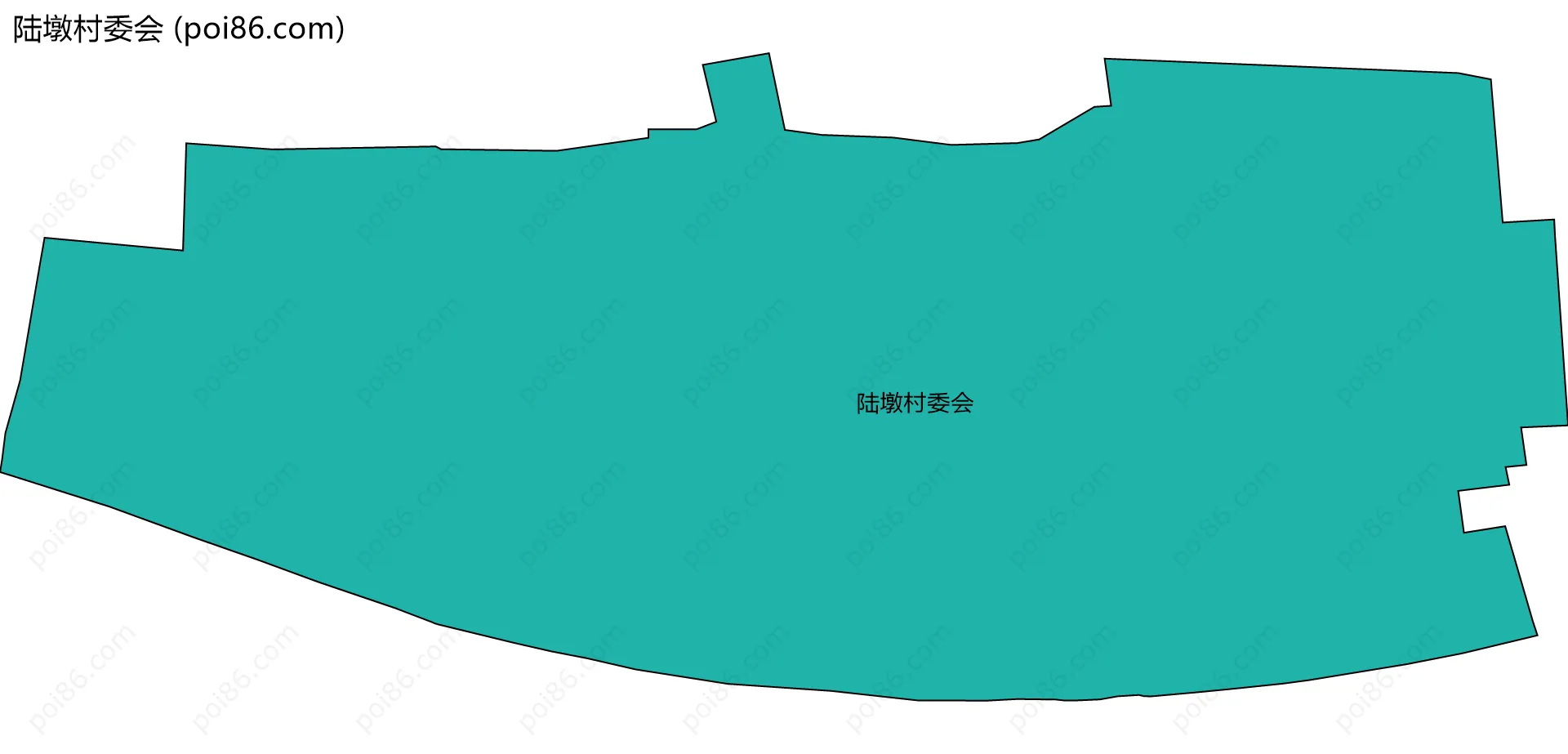陆墩村委会边界地图