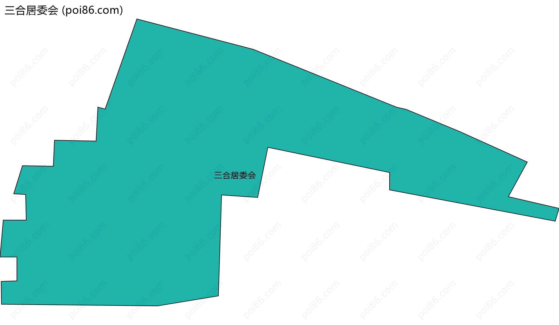 三合居委会边界地图