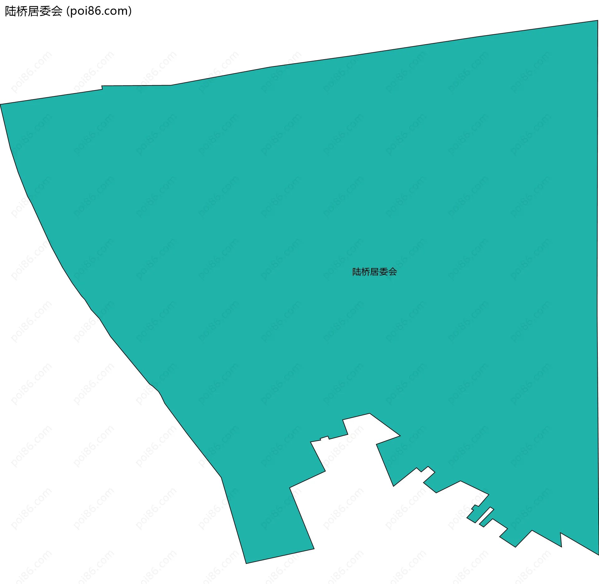 陆桥居委会边界地图