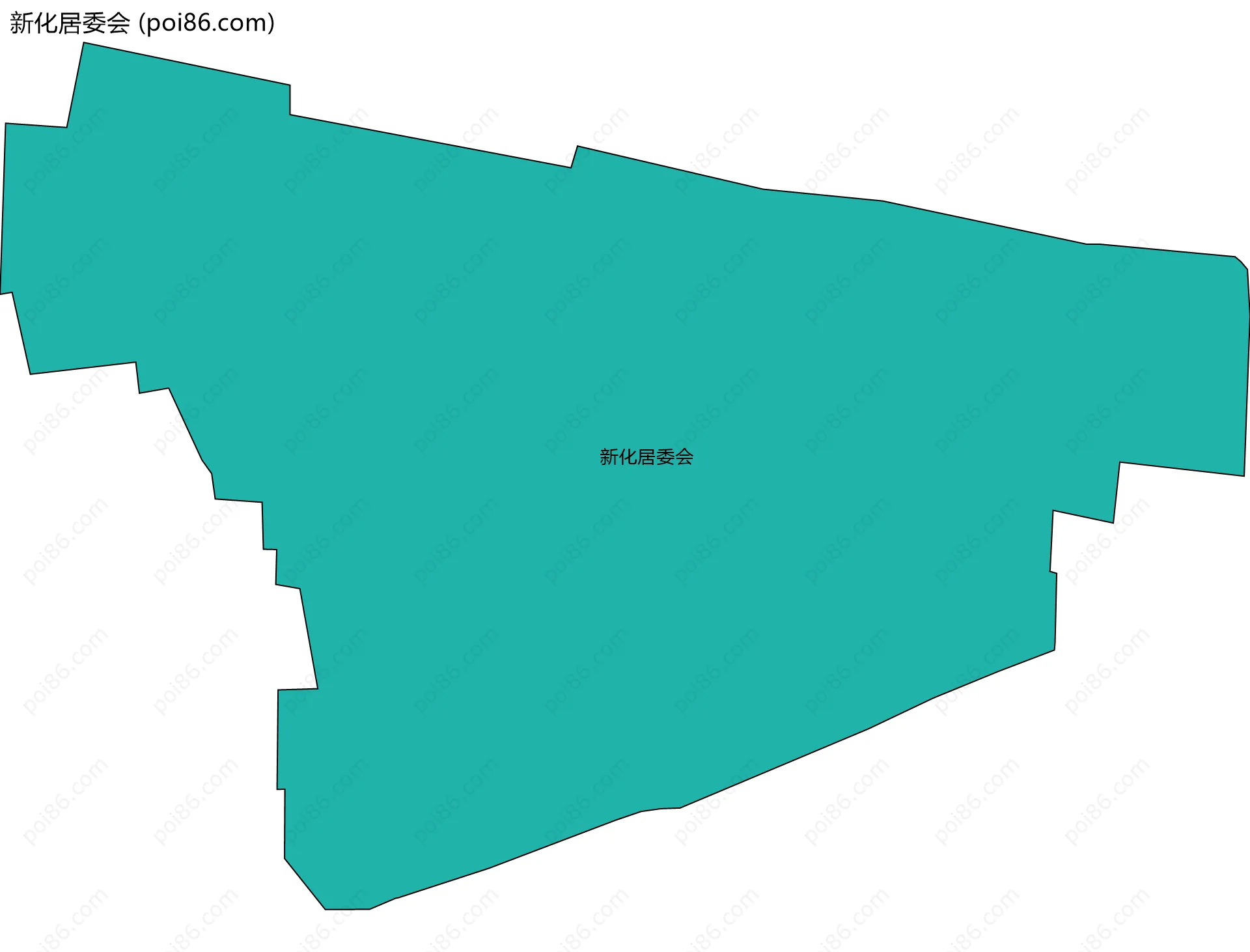 新化居委会边界地图