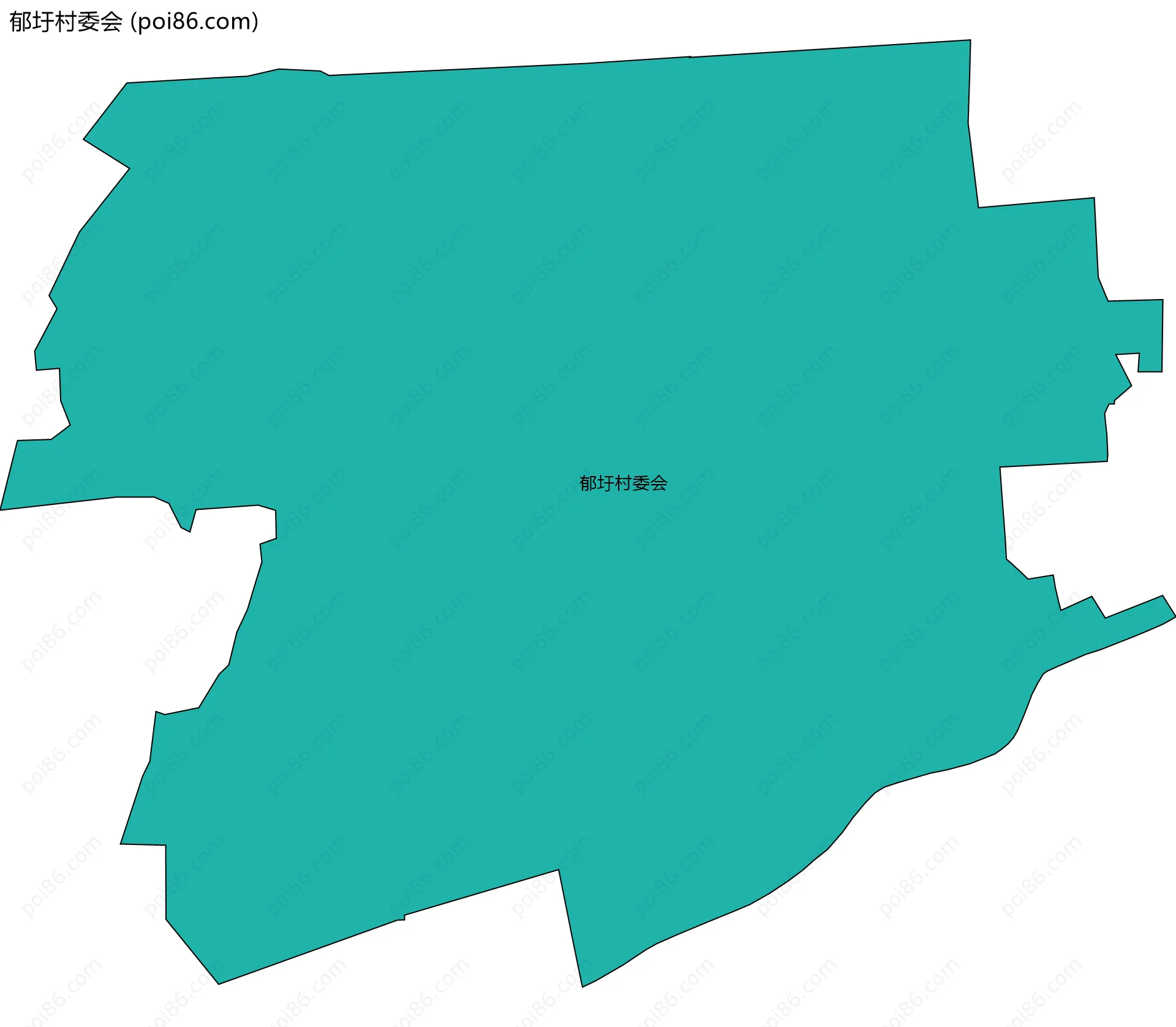 郁圩村委会边界地图
