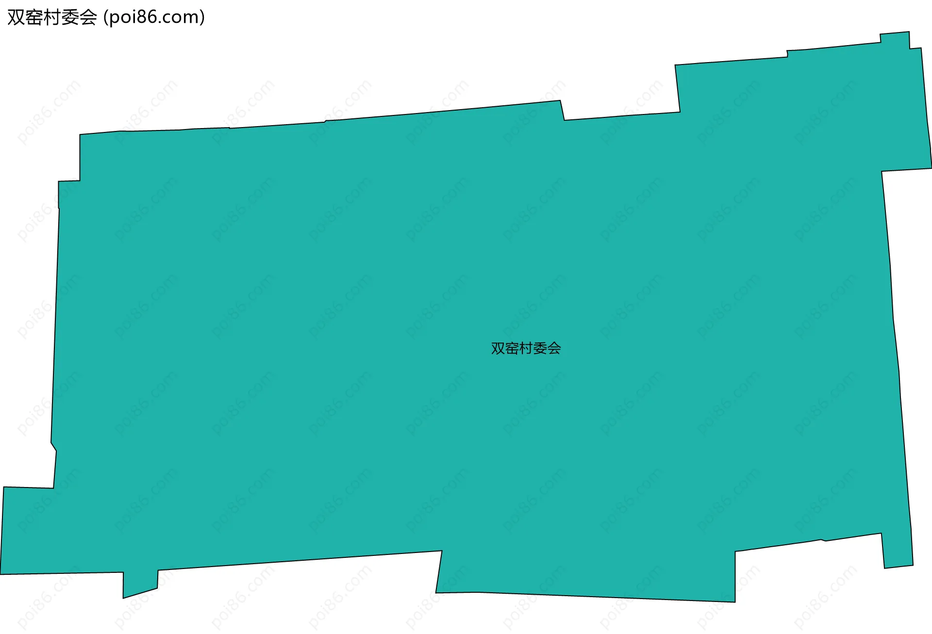 双窑村委会边界地图