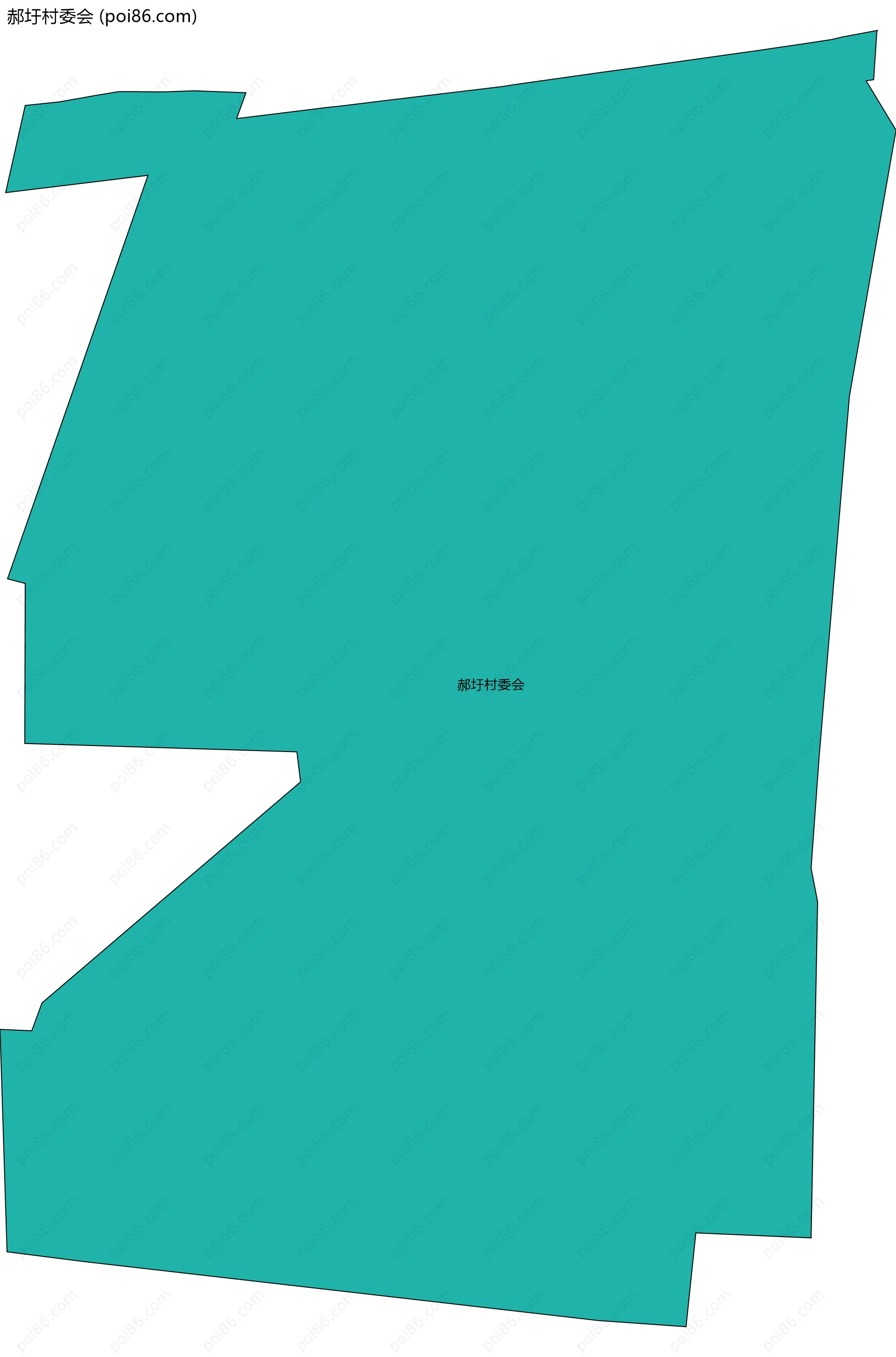 郝圩村委会边界地图