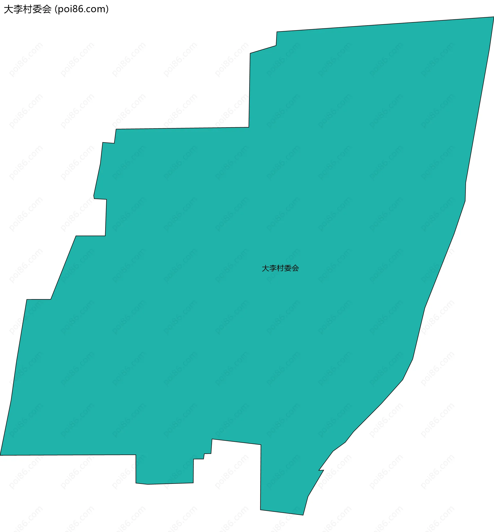 大李村委会边界地图