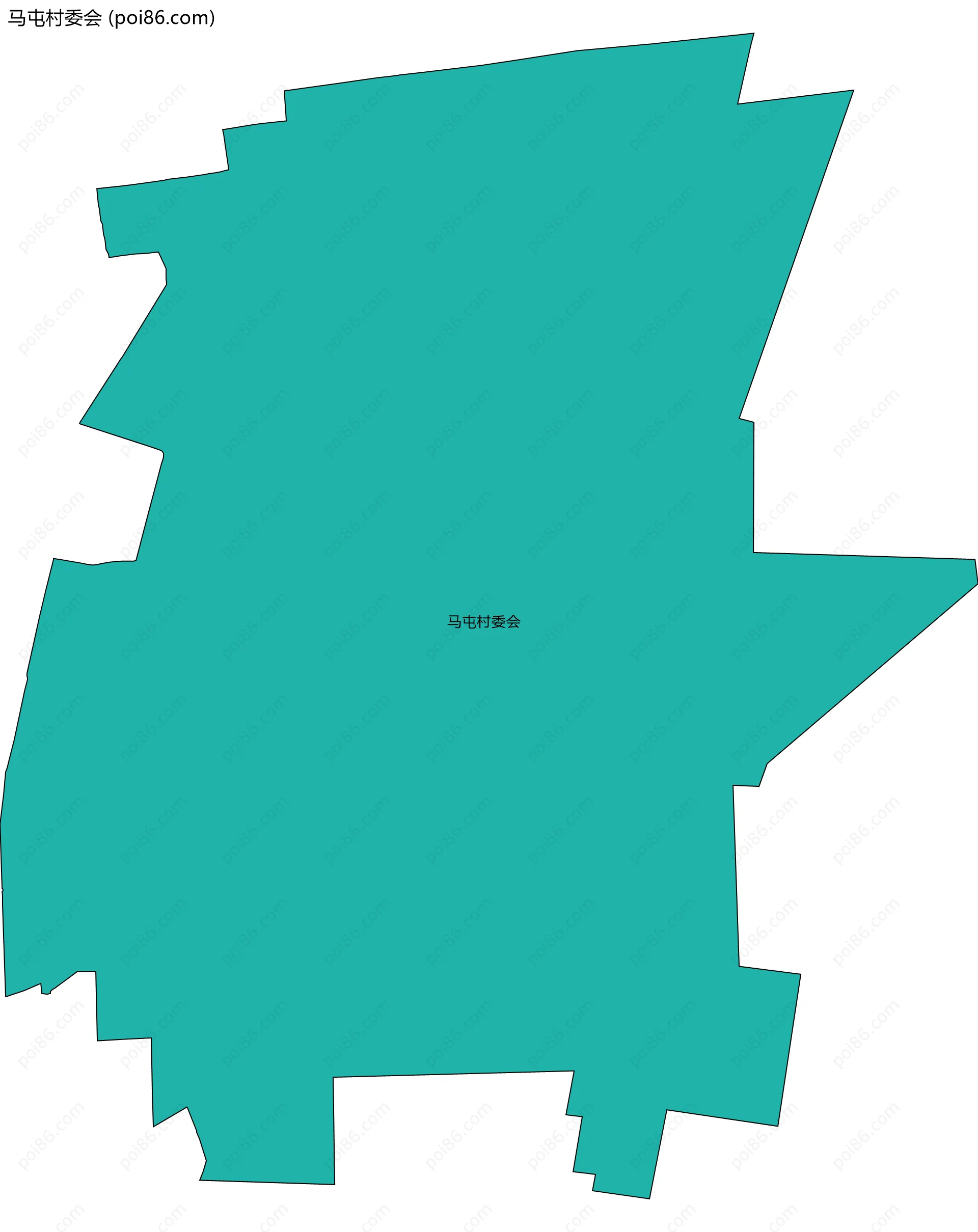 马屯村委会边界地图