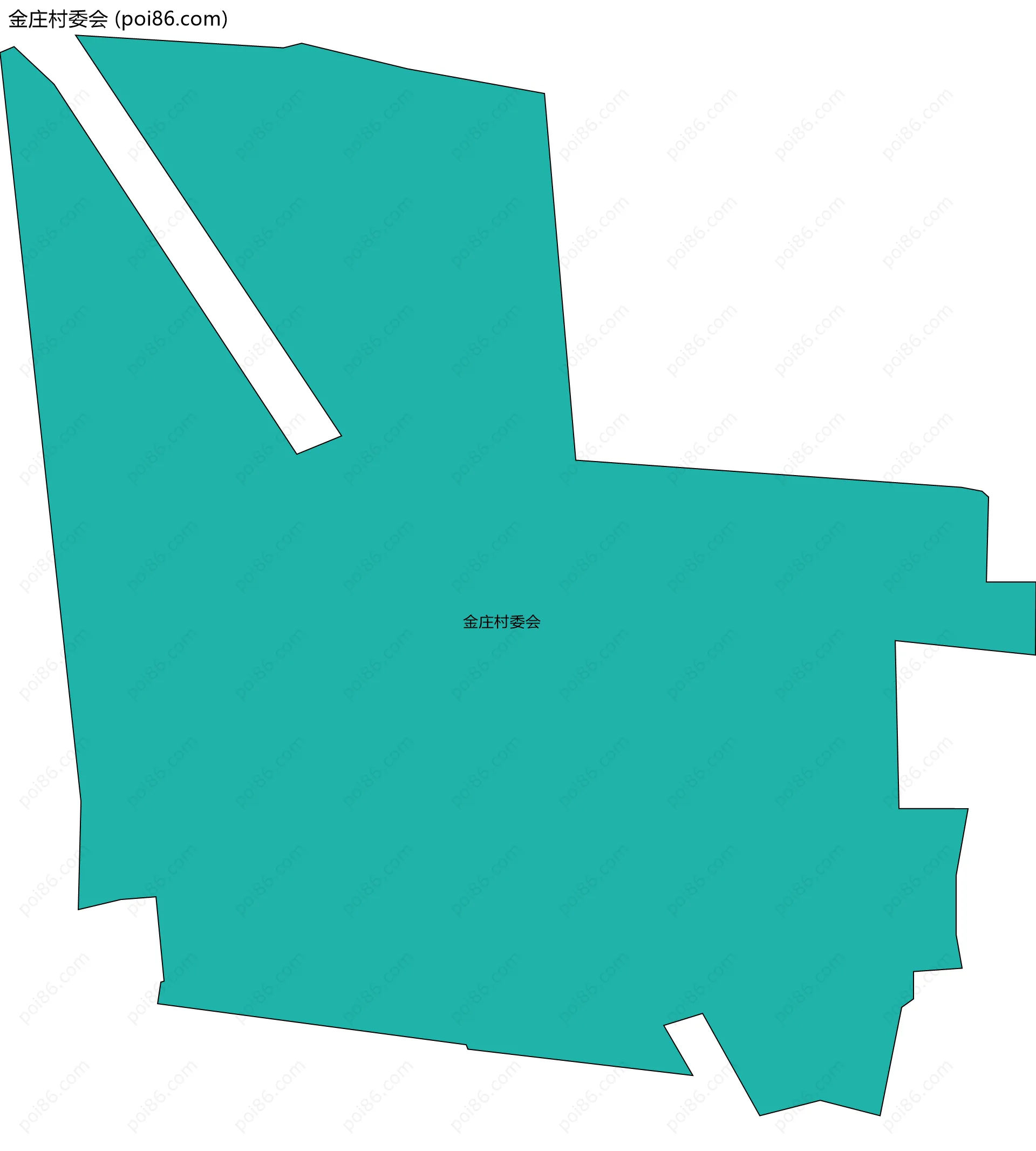 金庄村委会边界地图