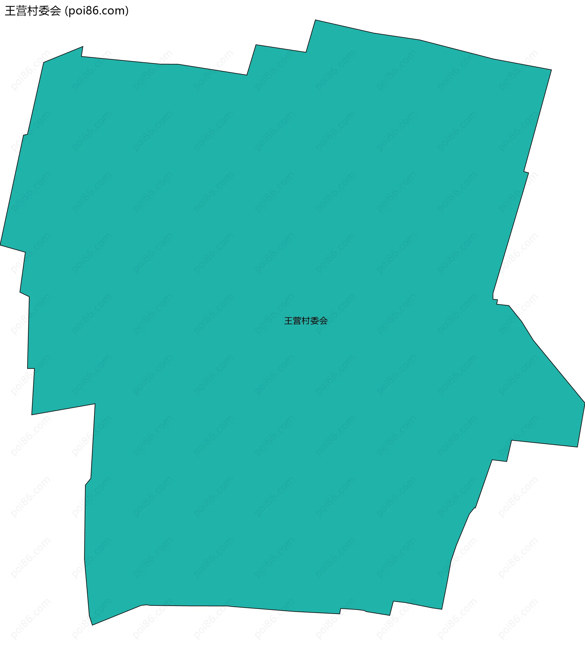 王营村委会边界地图