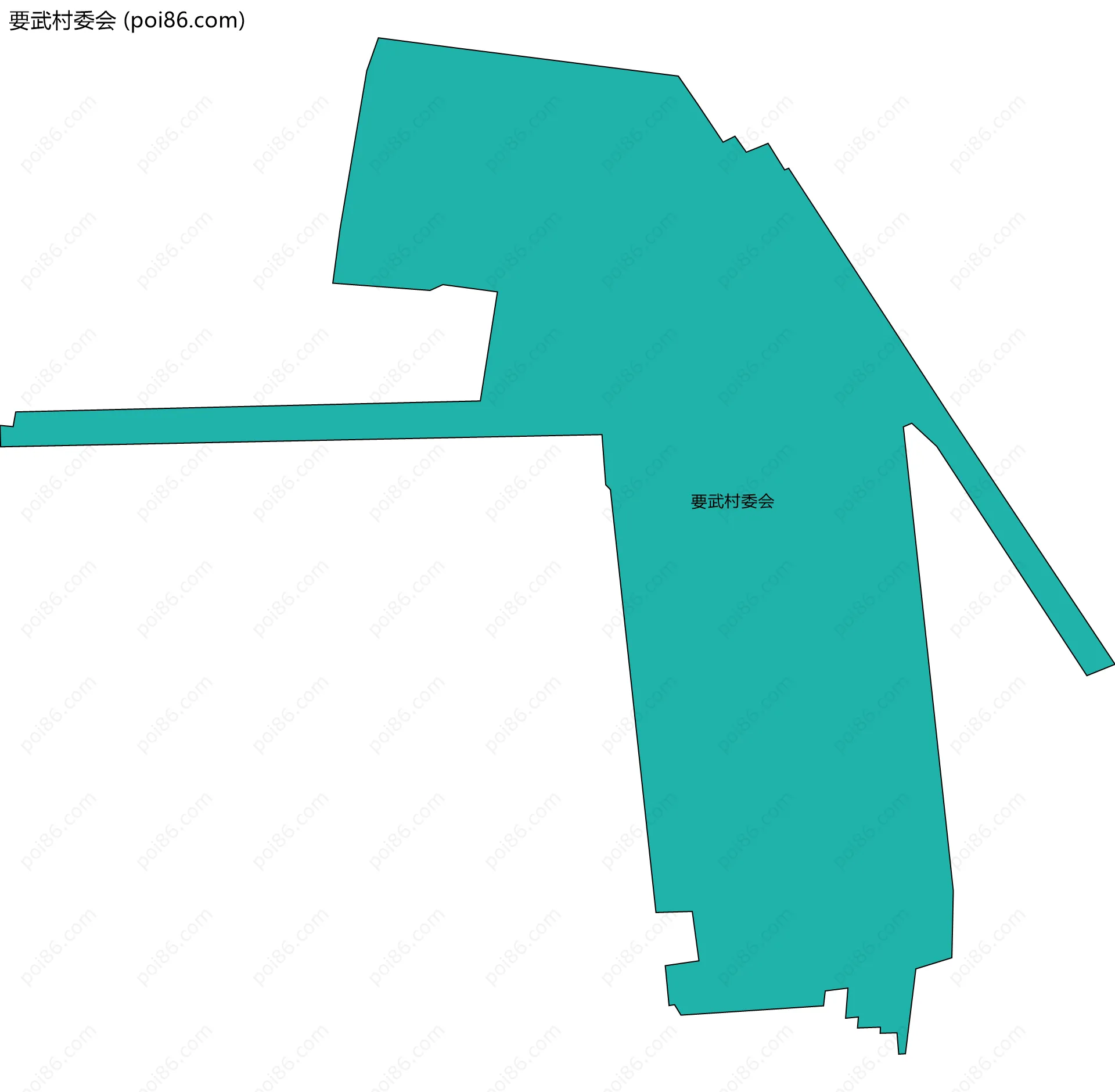 要武村委会边界地图