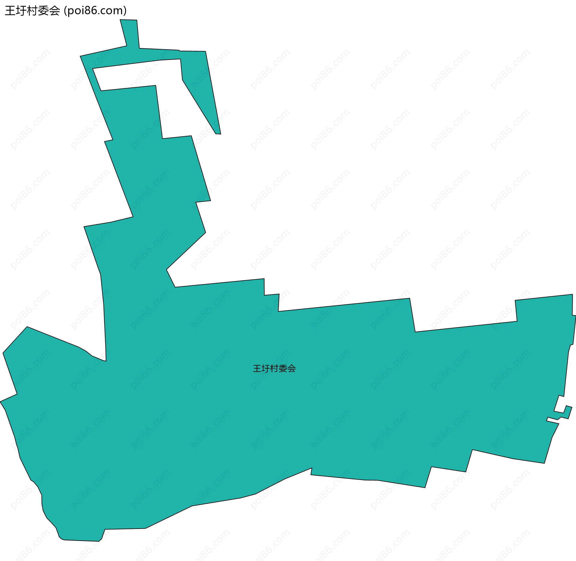 王圩村委会边界地图