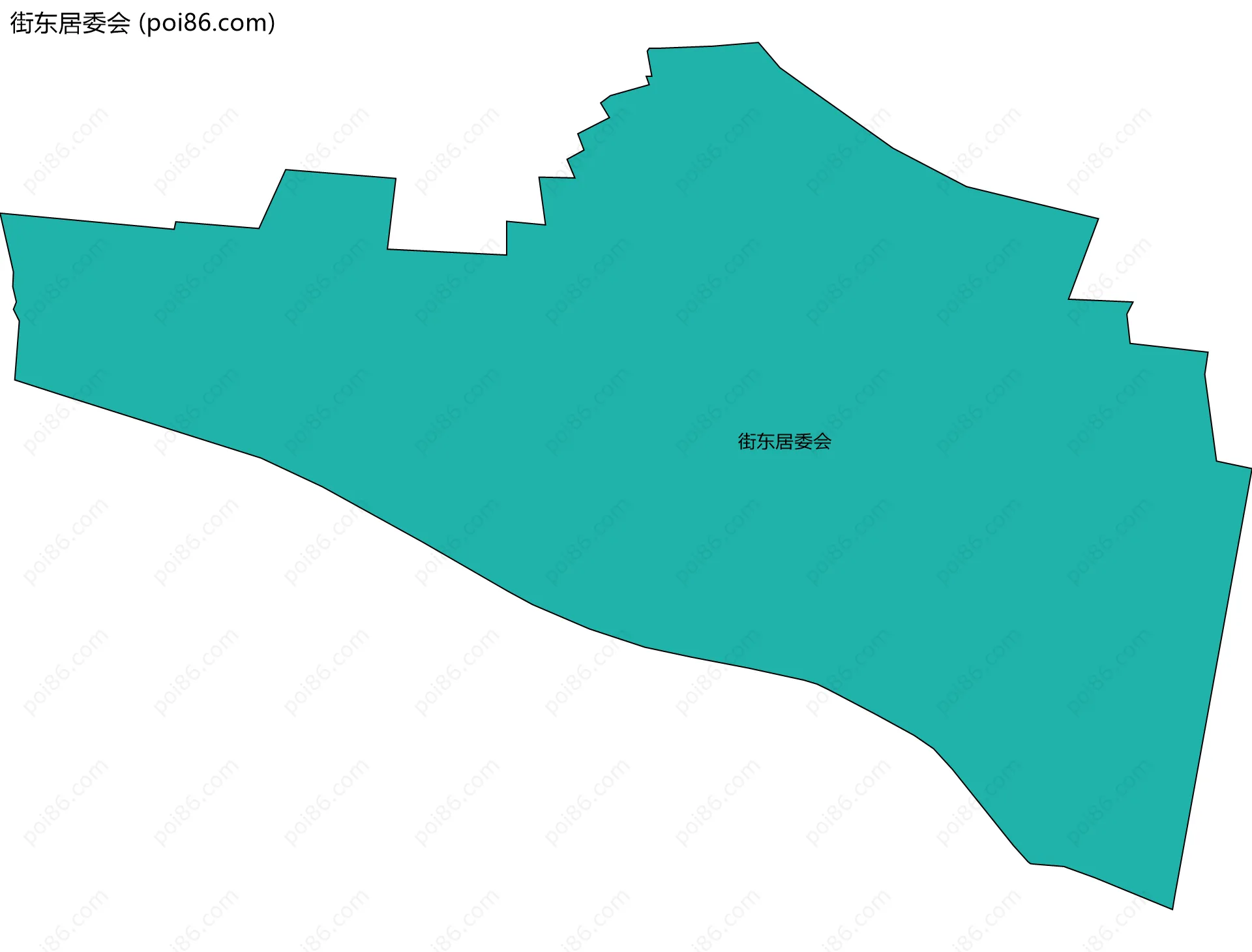 街东居委会边界地图