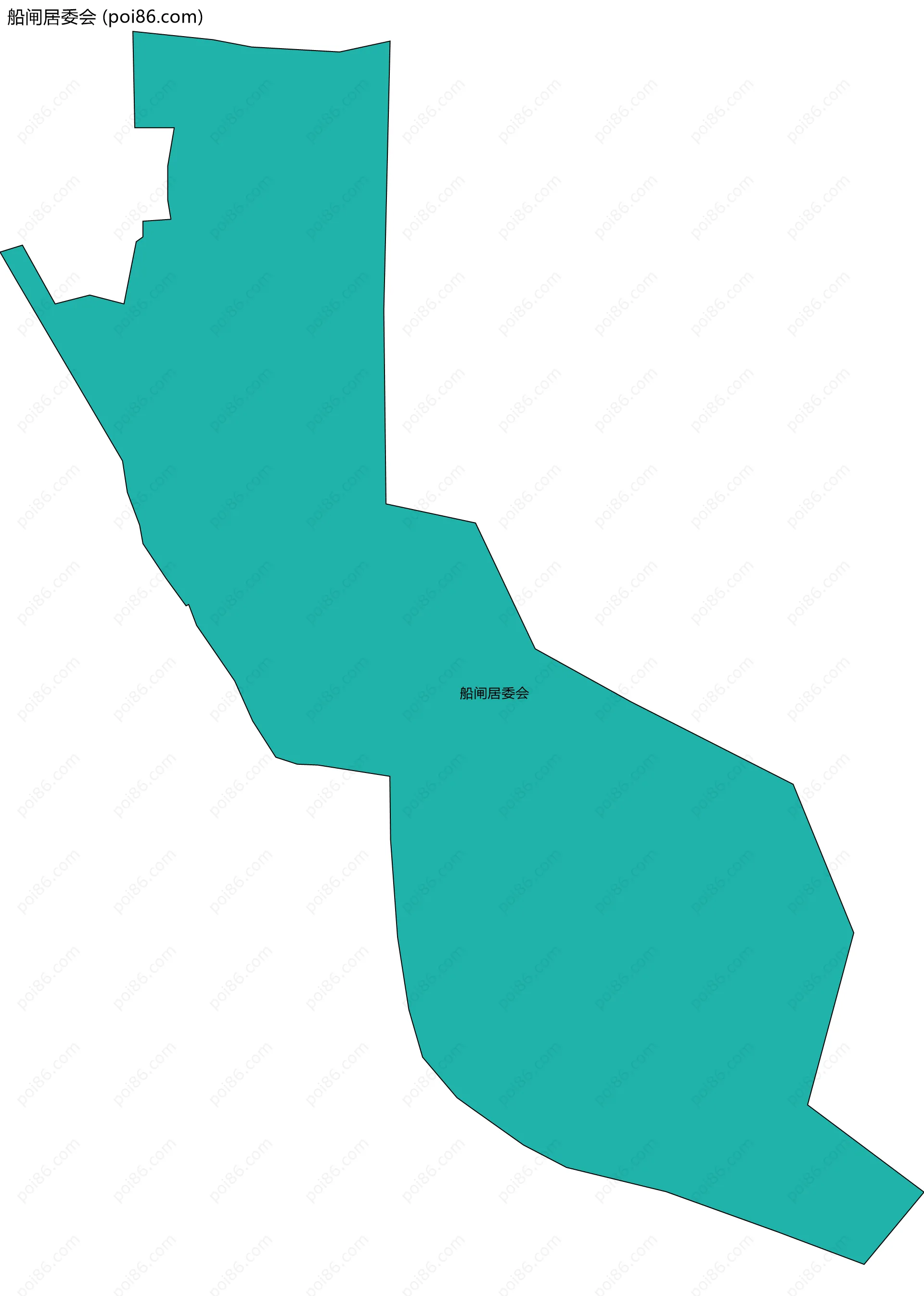 船闸居委会边界地图