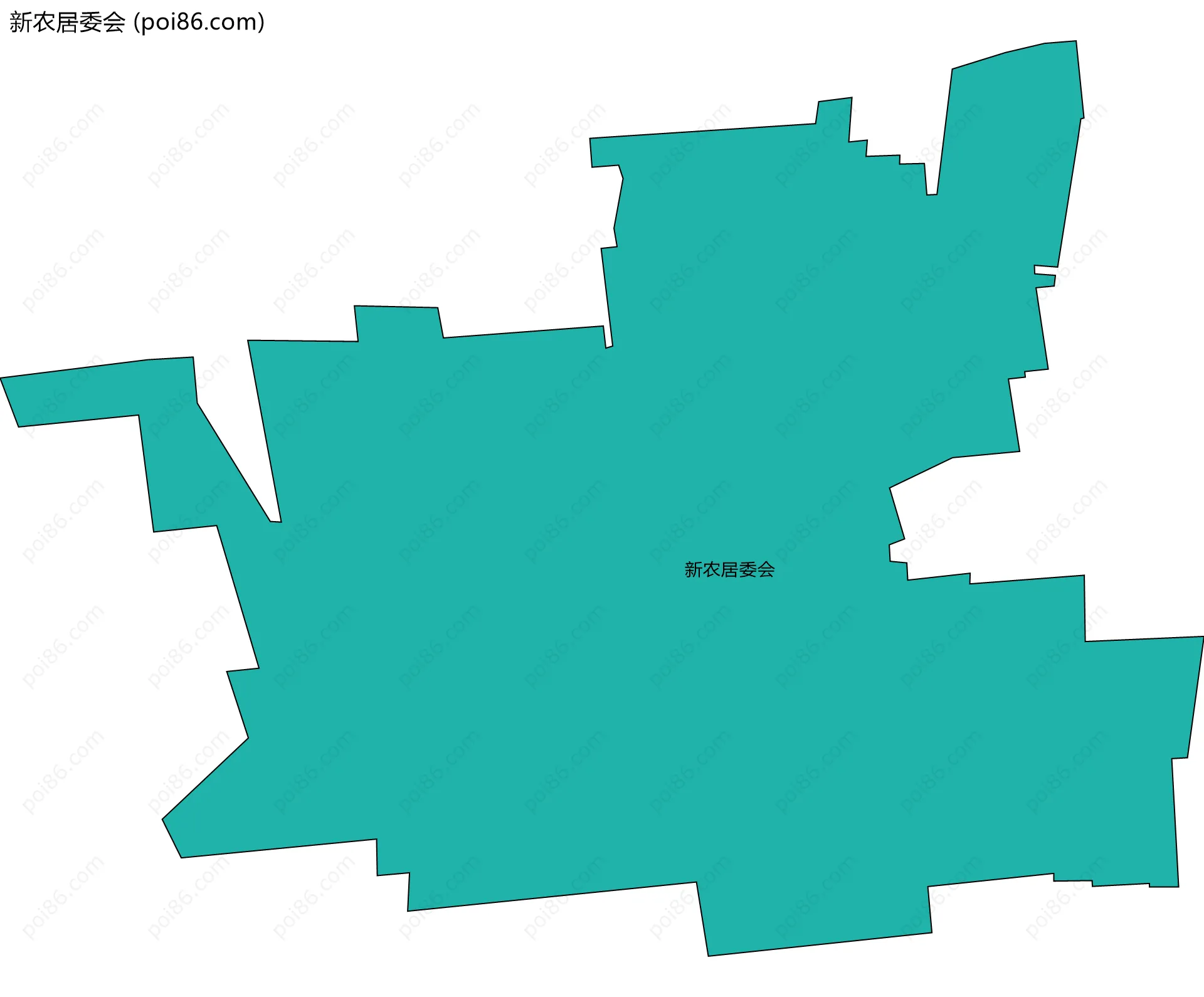 新农居委会边界地图