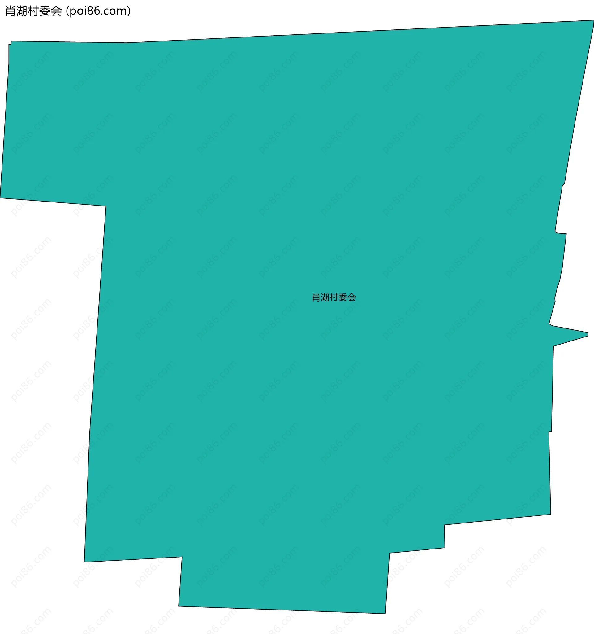 肖湖村委会边界地图