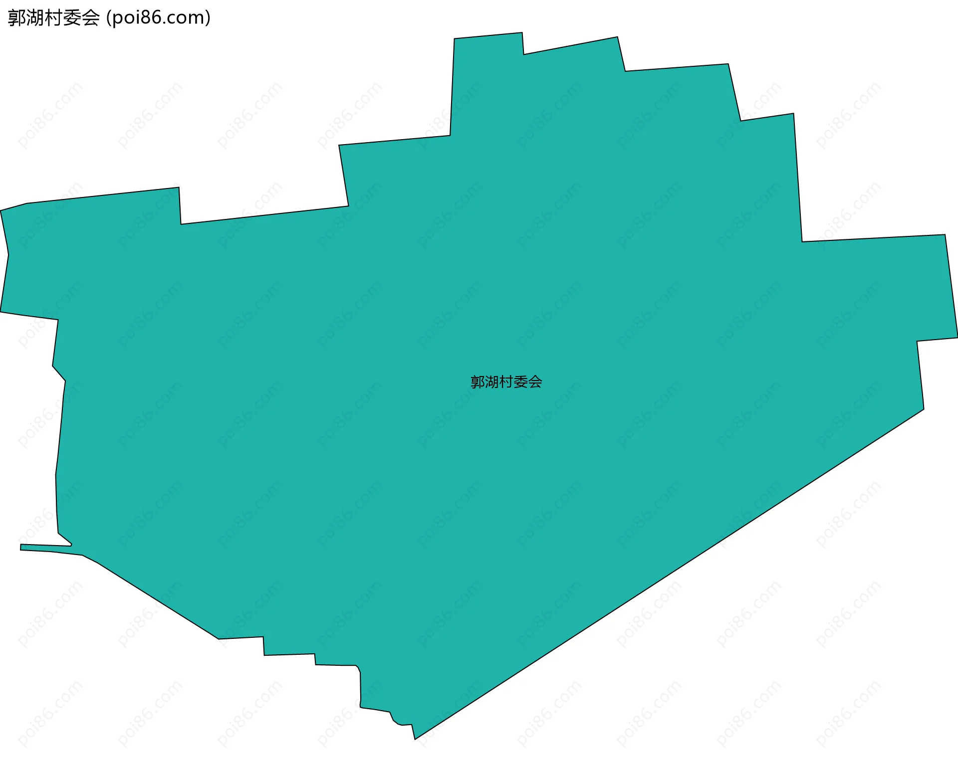 郭湖村委会边界地图