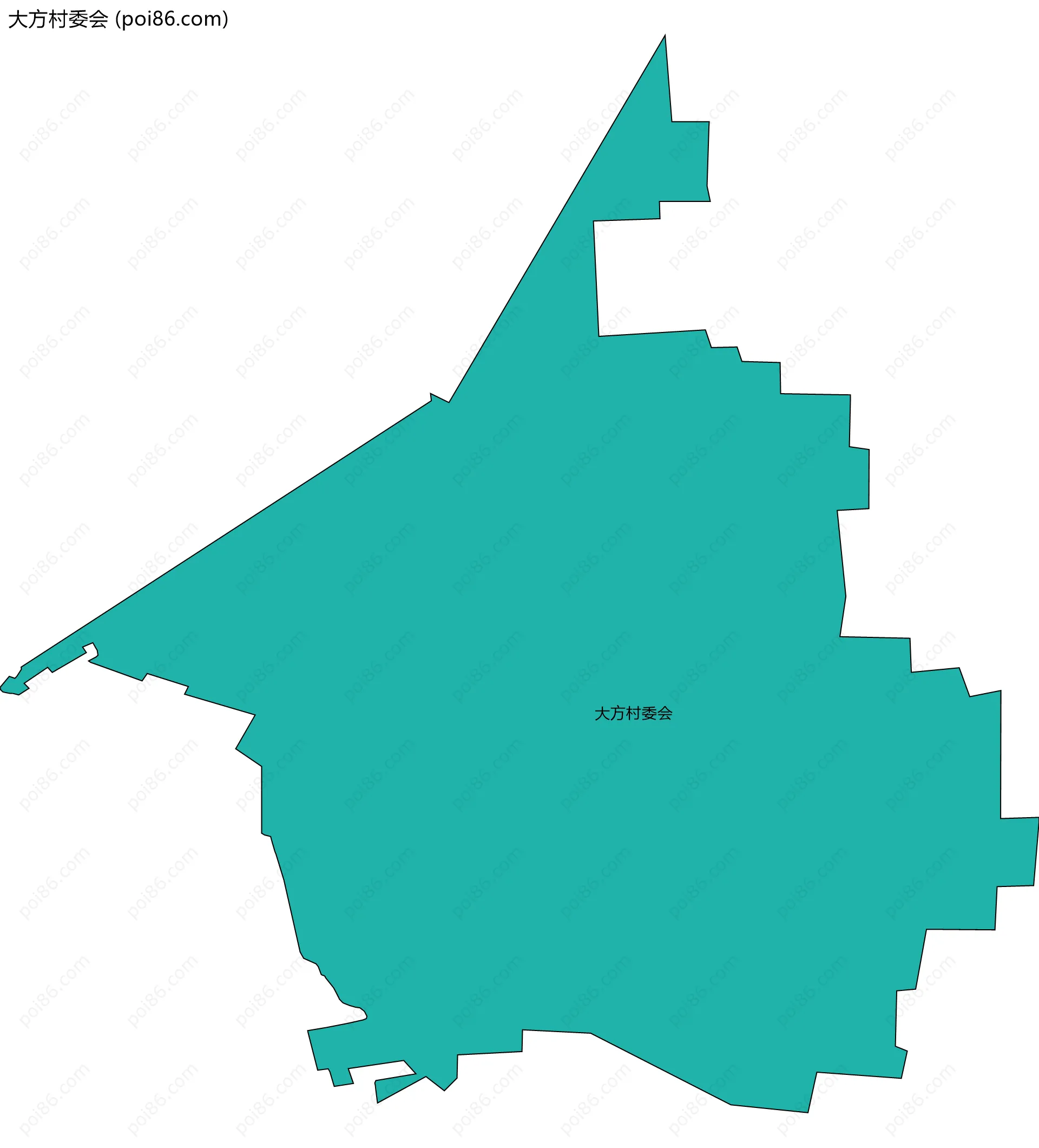 大方村委会边界地图