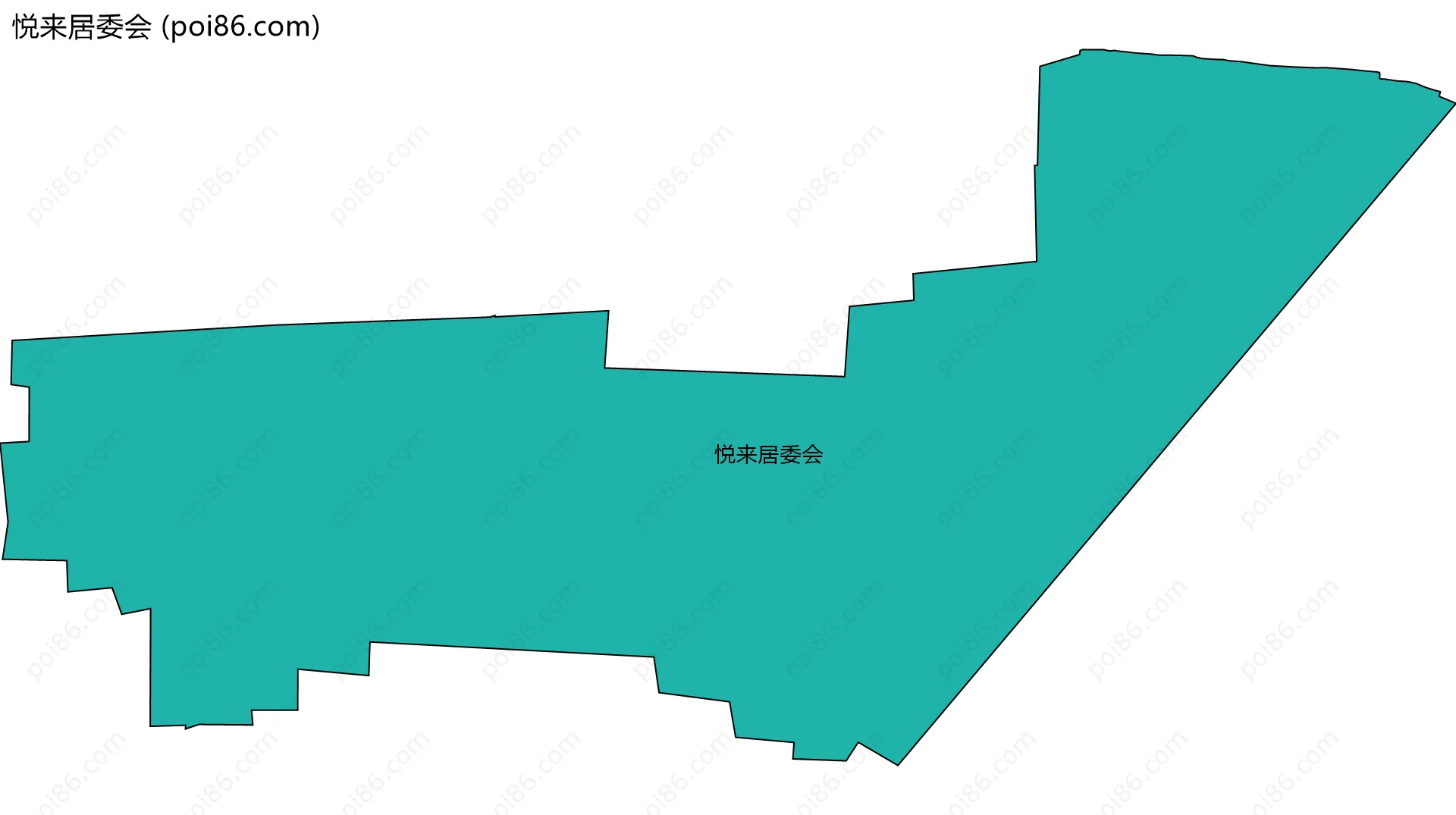 悦来居委会边界地图