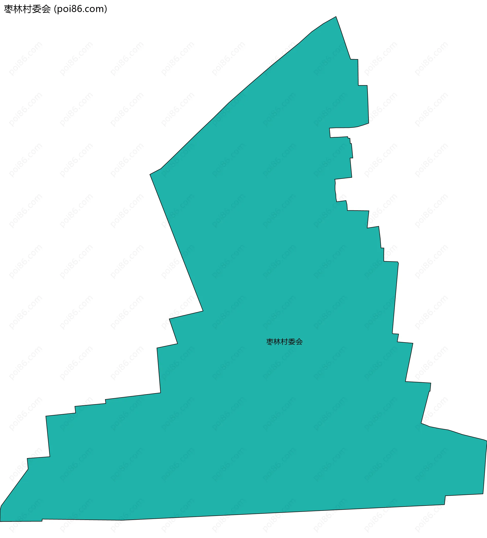 枣林村委会边界地图