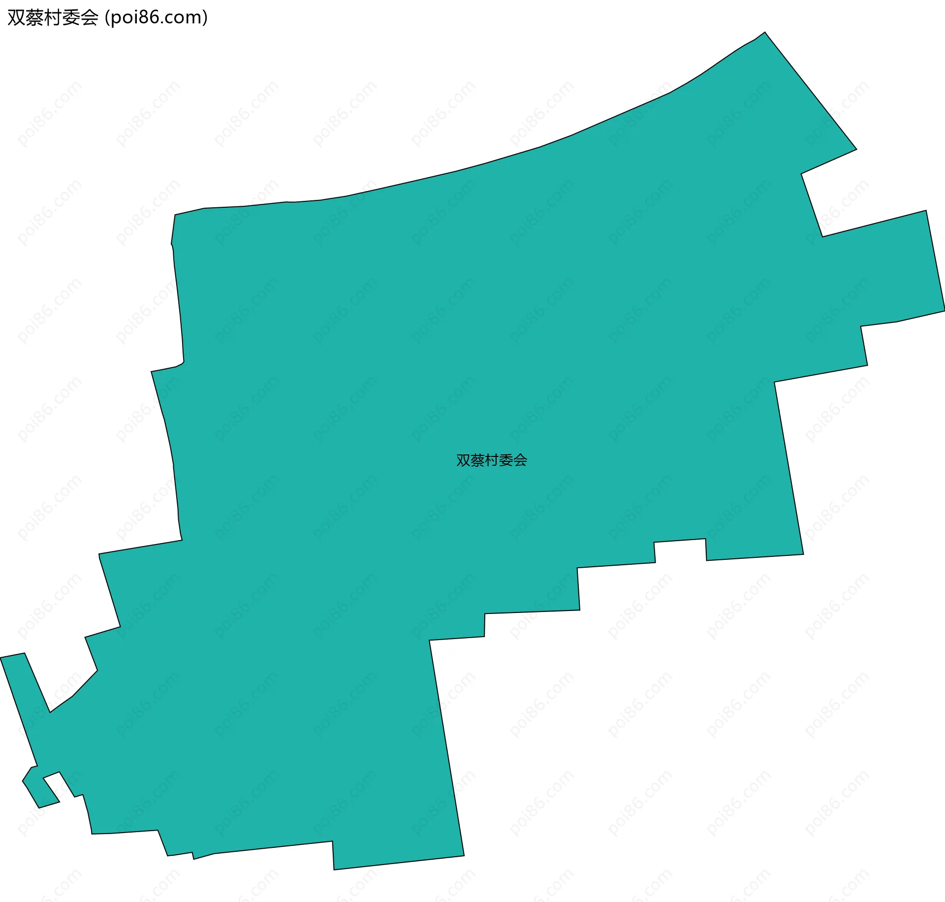 双蔡村委会边界地图