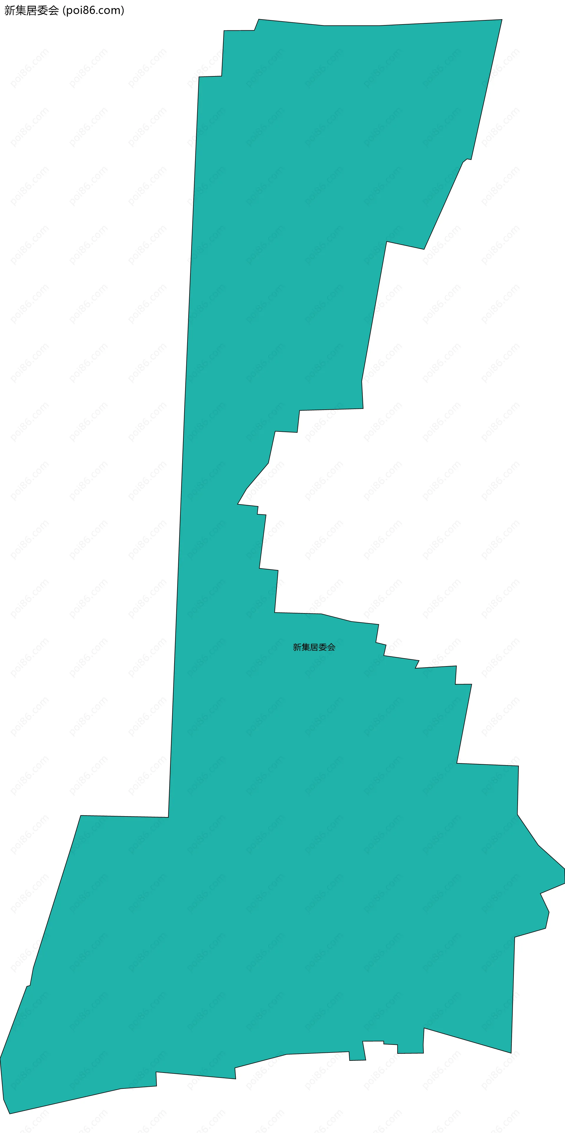 新集居委会边界地图